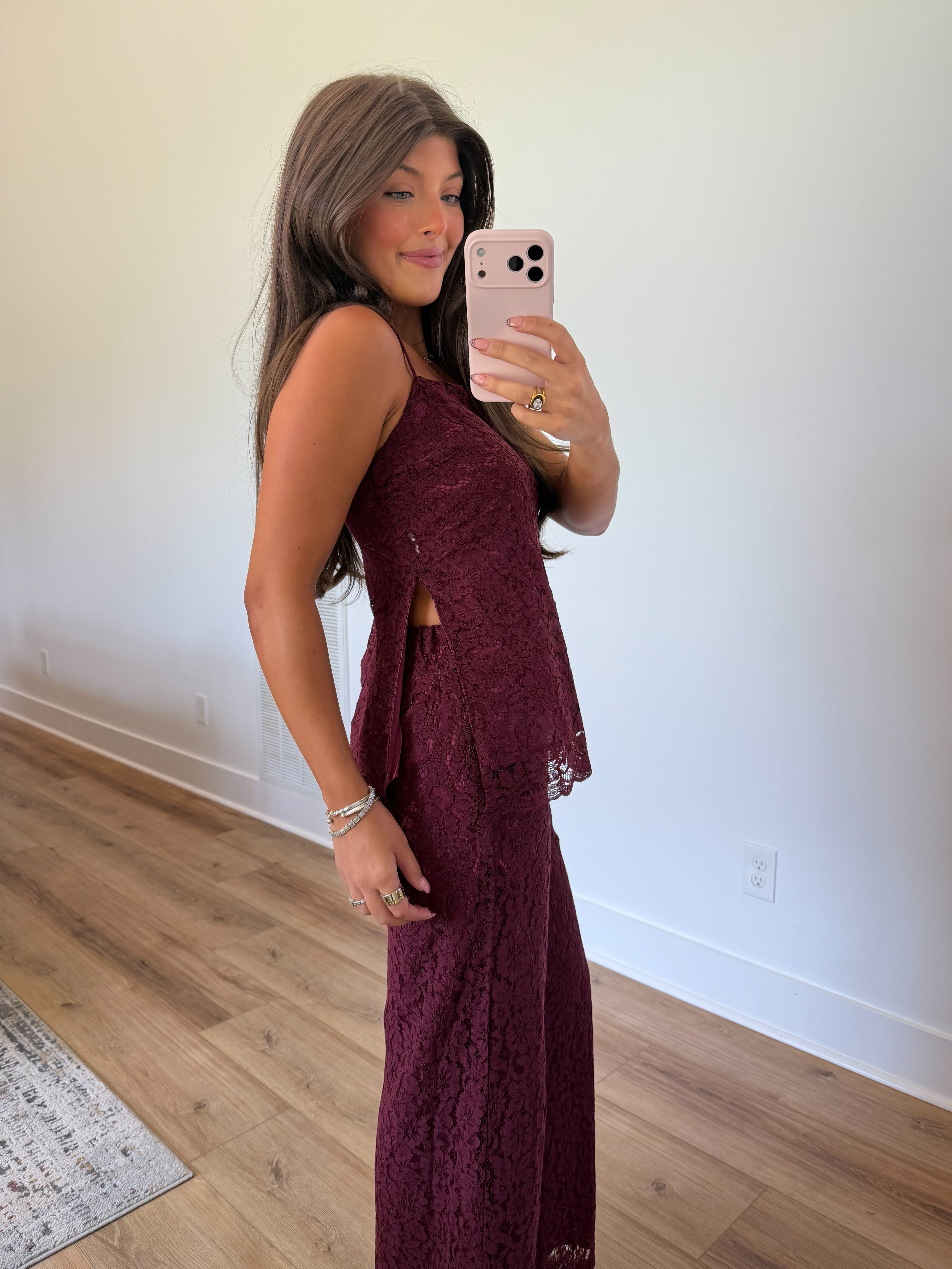 Out For Wine Lace Set