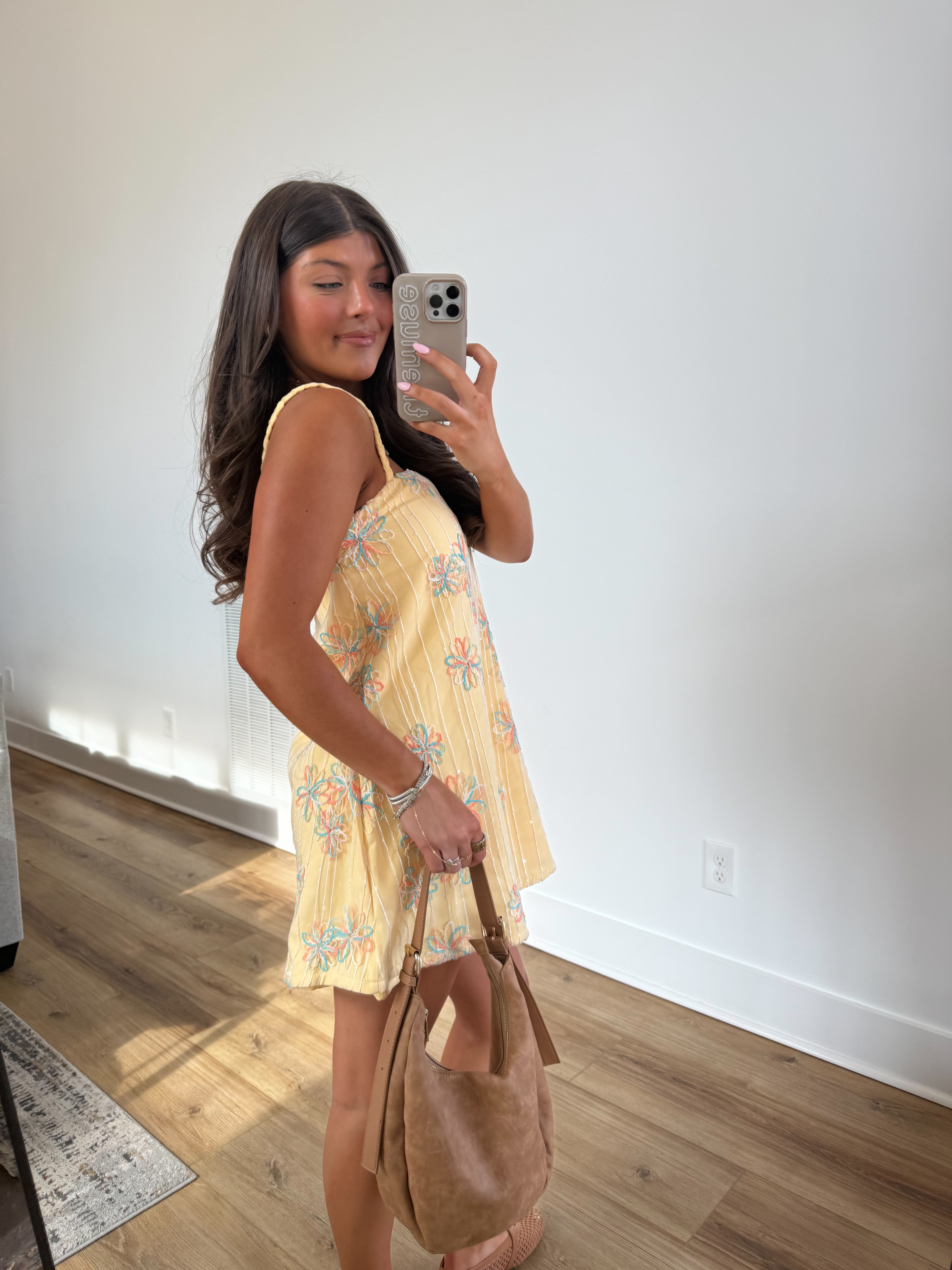 Spring Fling Babydoll Dress (Yellow)(Restock)