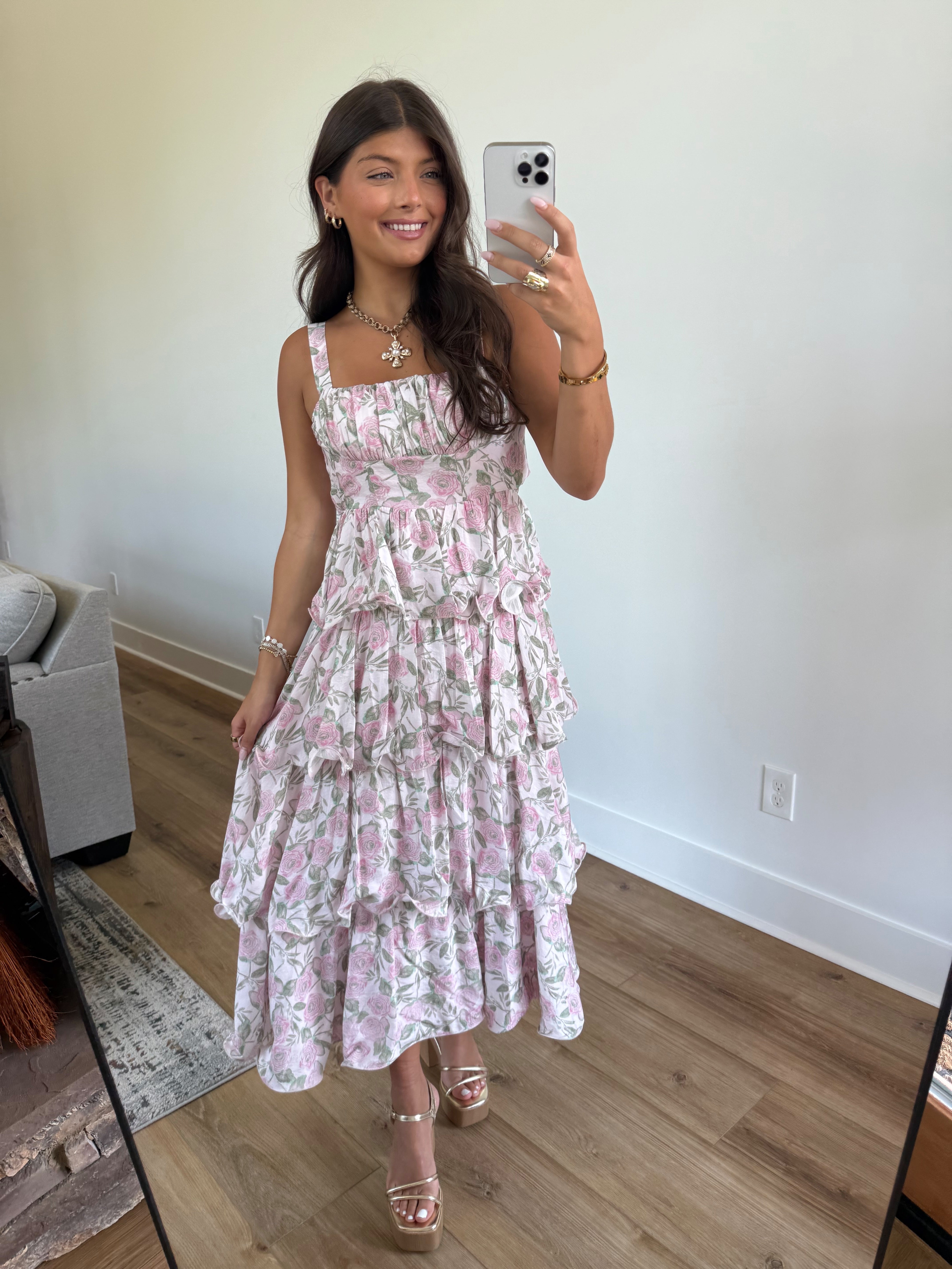 Rose Field Maxi Dress