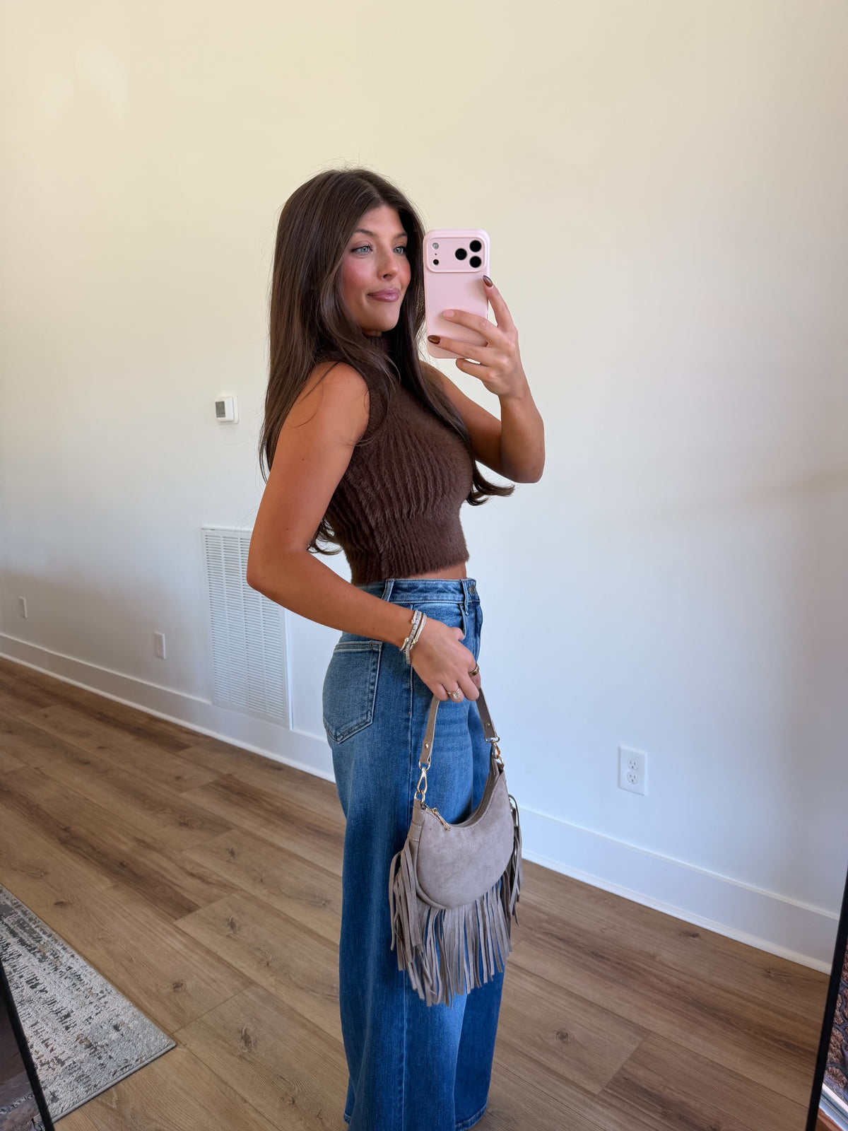Hazel Fuzzy Knit Top