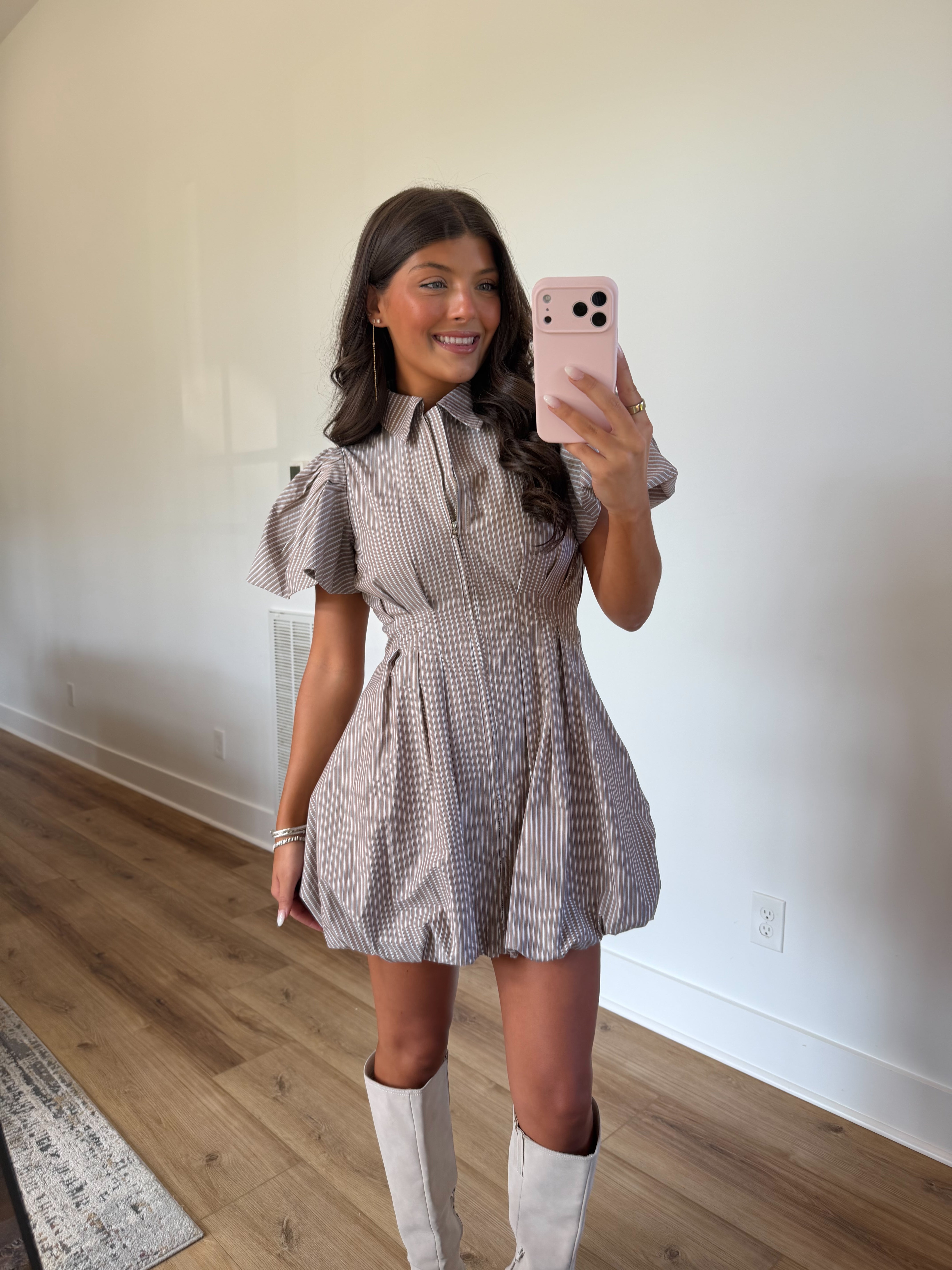 Talen Stripe Mini Dress
