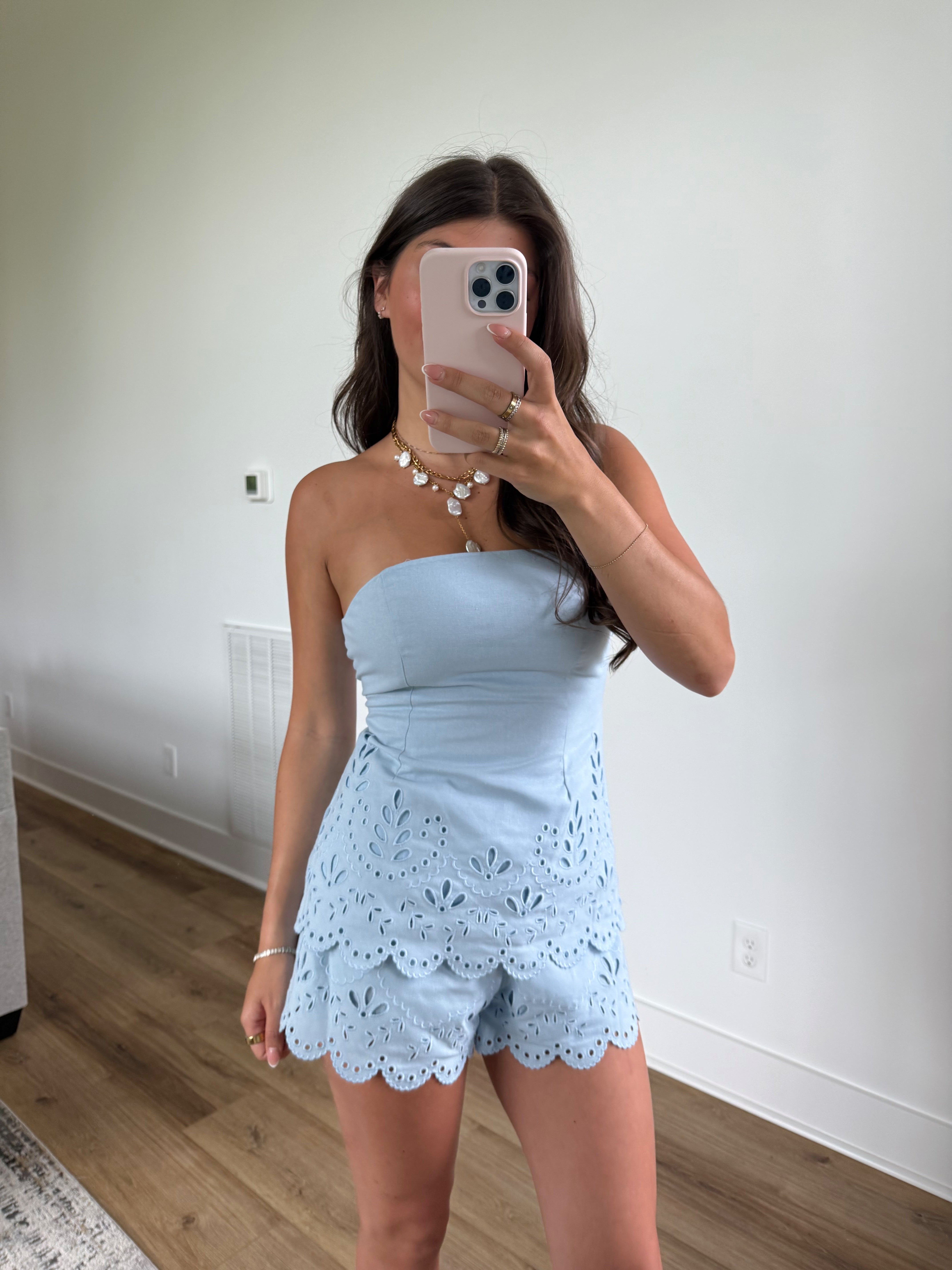 Blue Fields Short Set
