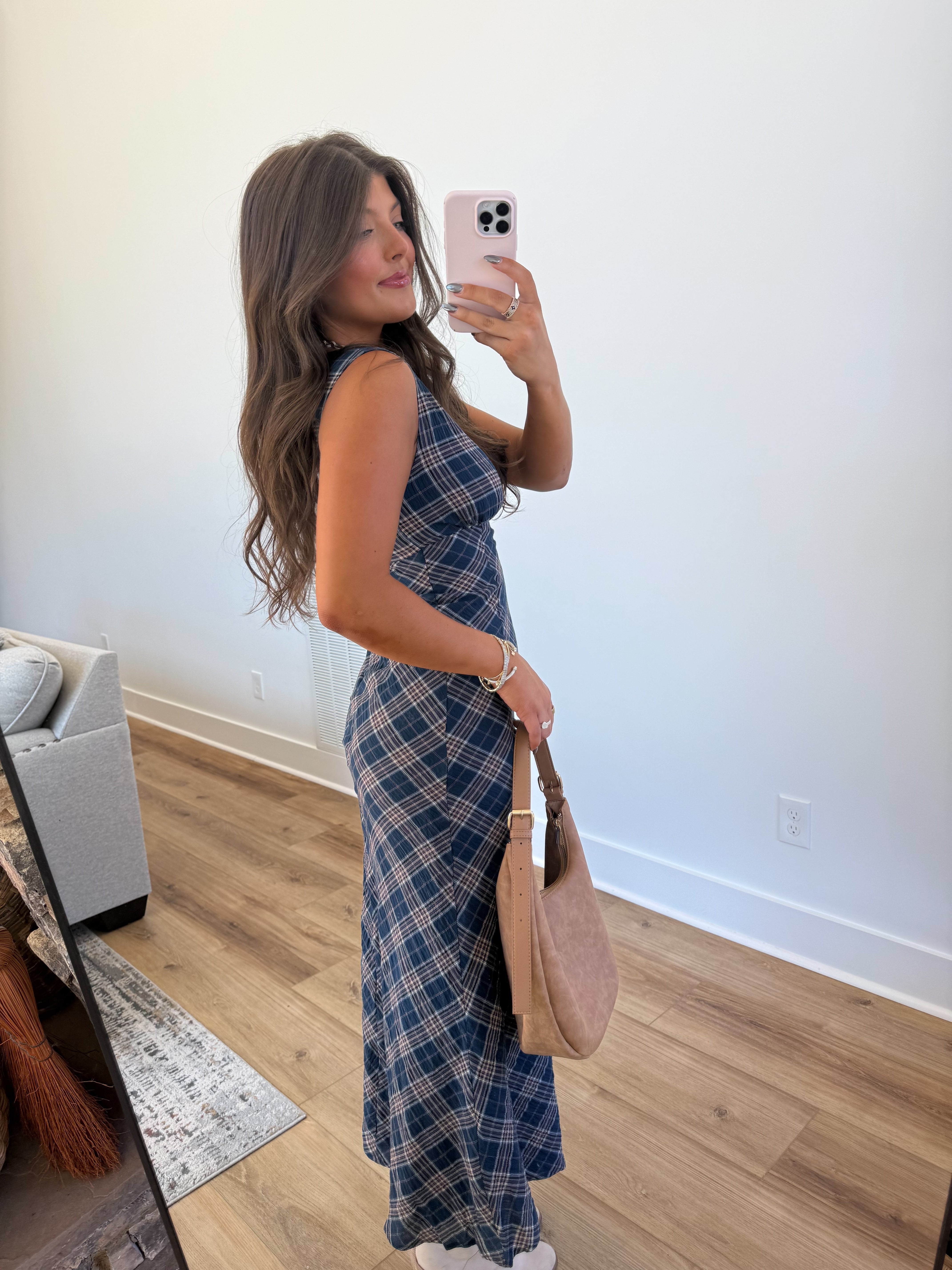 The Heritage Check Dress (Navy)