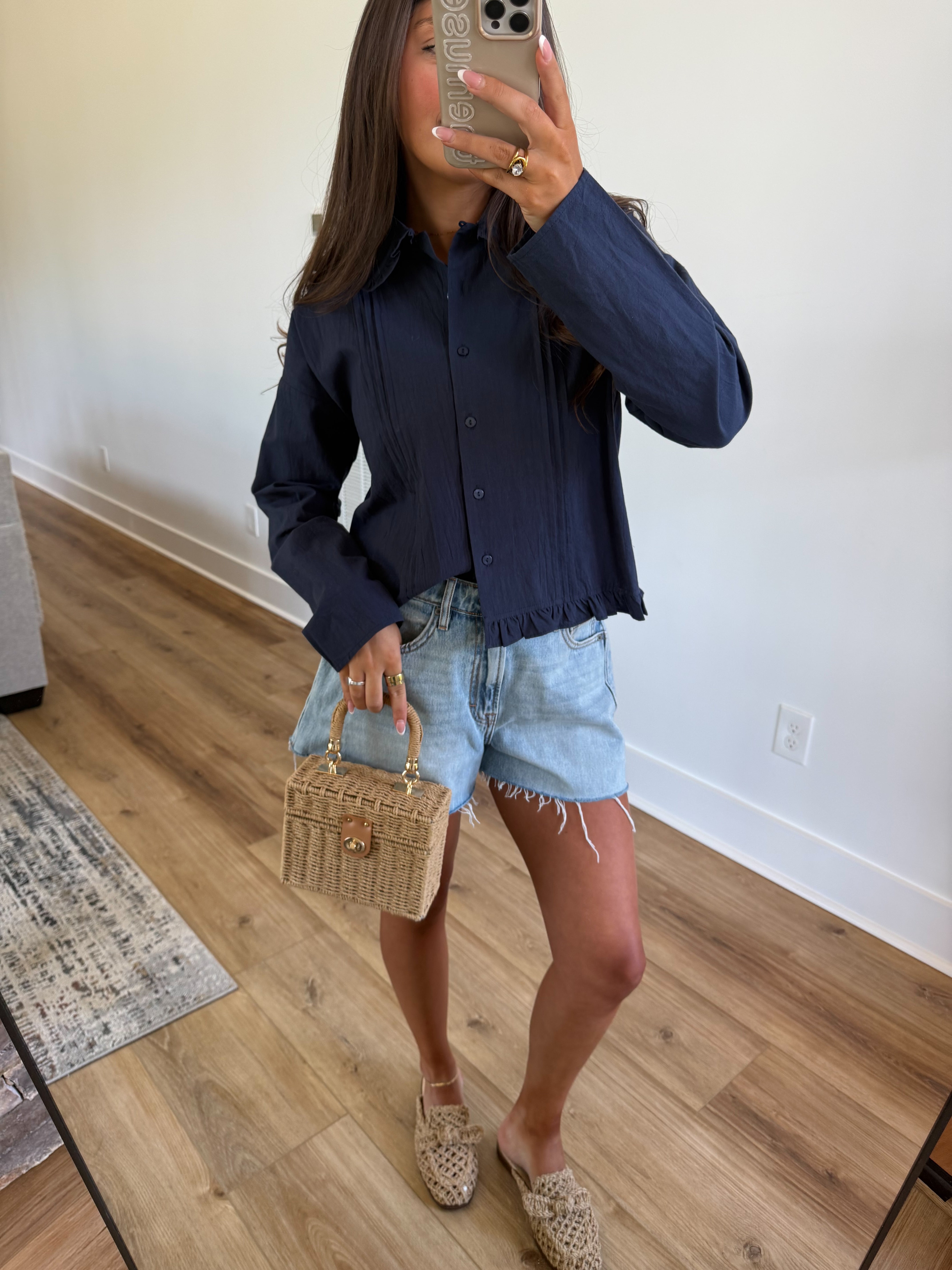 Nantucket Navy Blouse