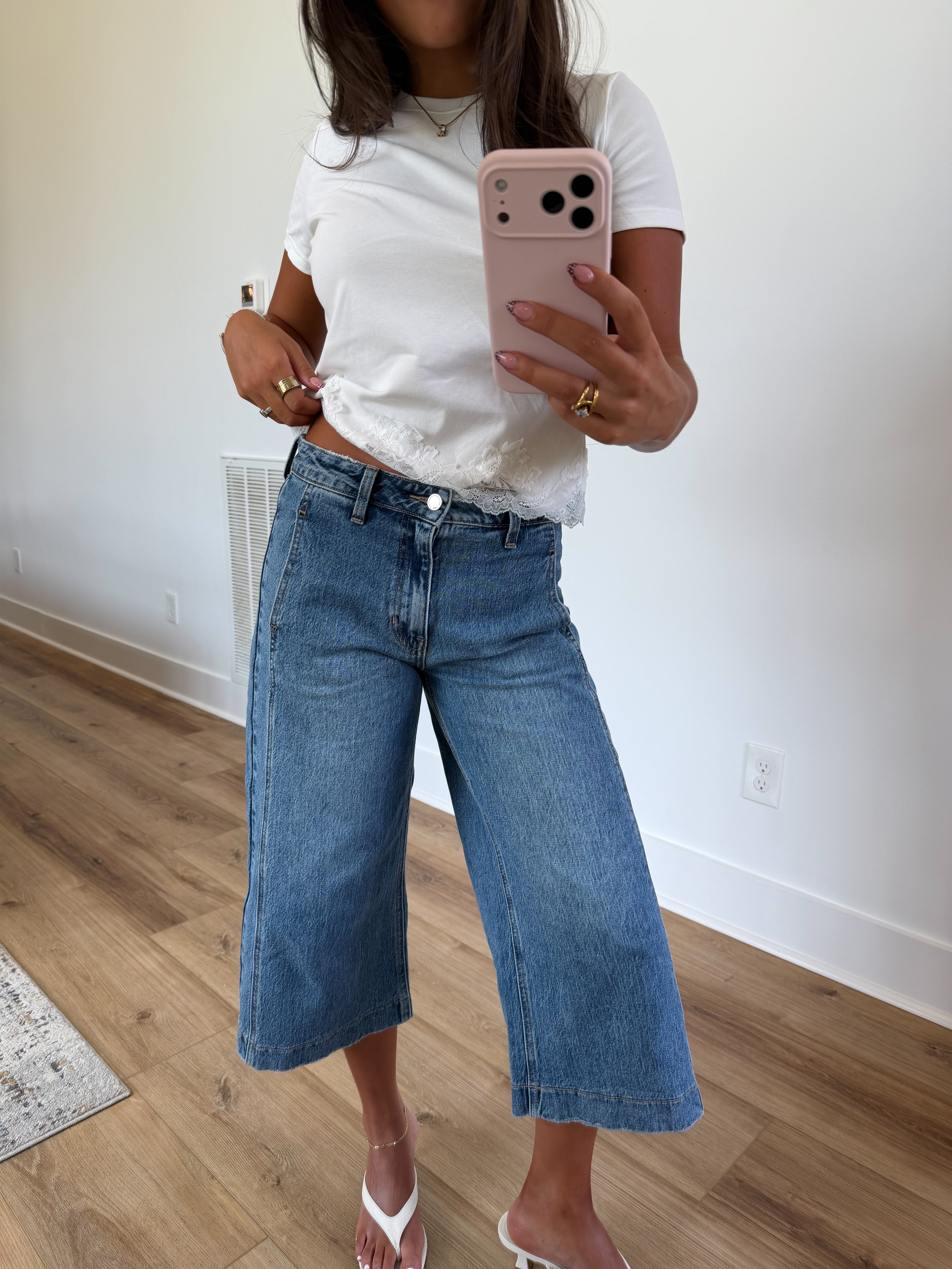 Dark Denim Capris