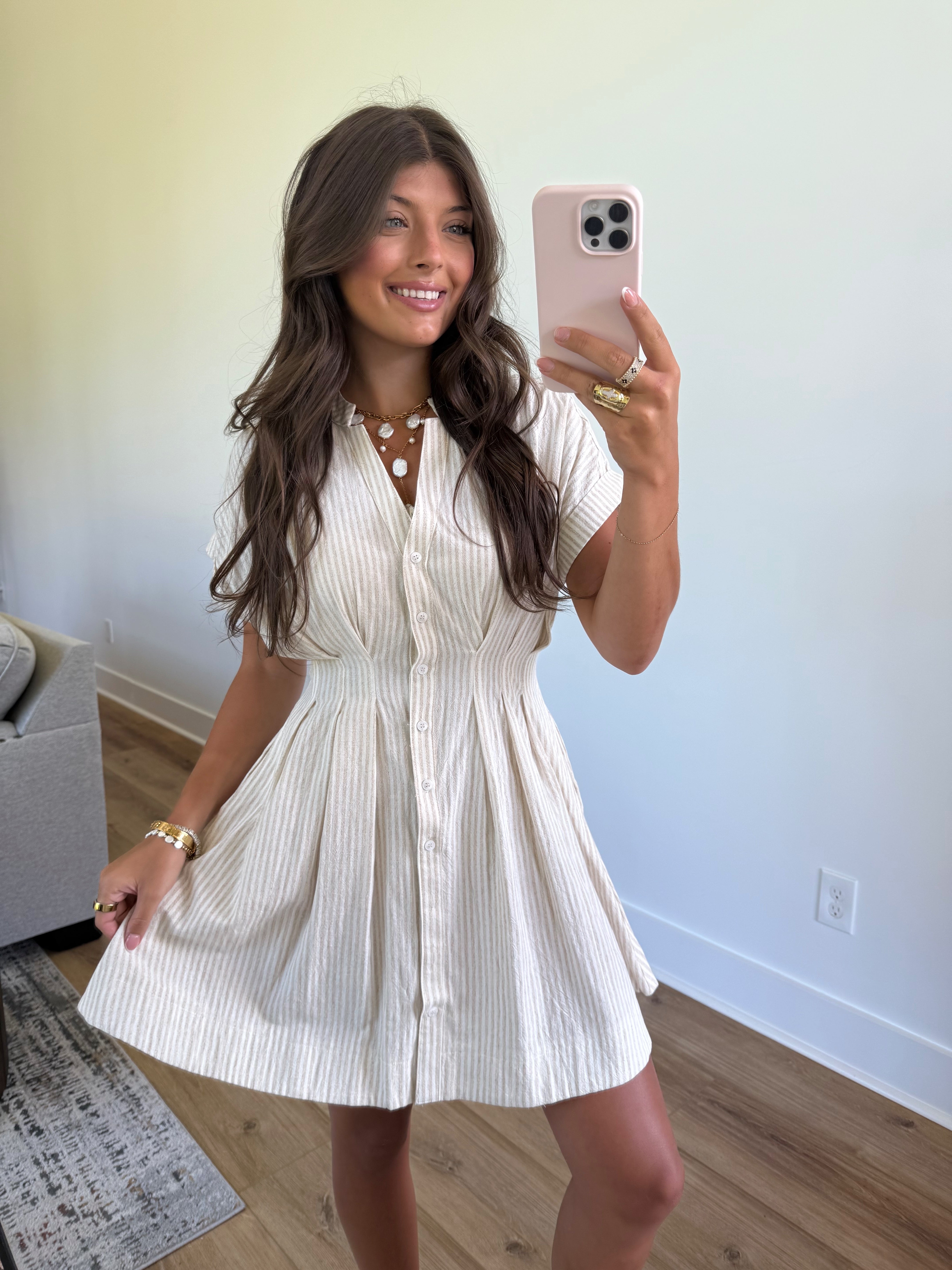 Sand Stripes Dress