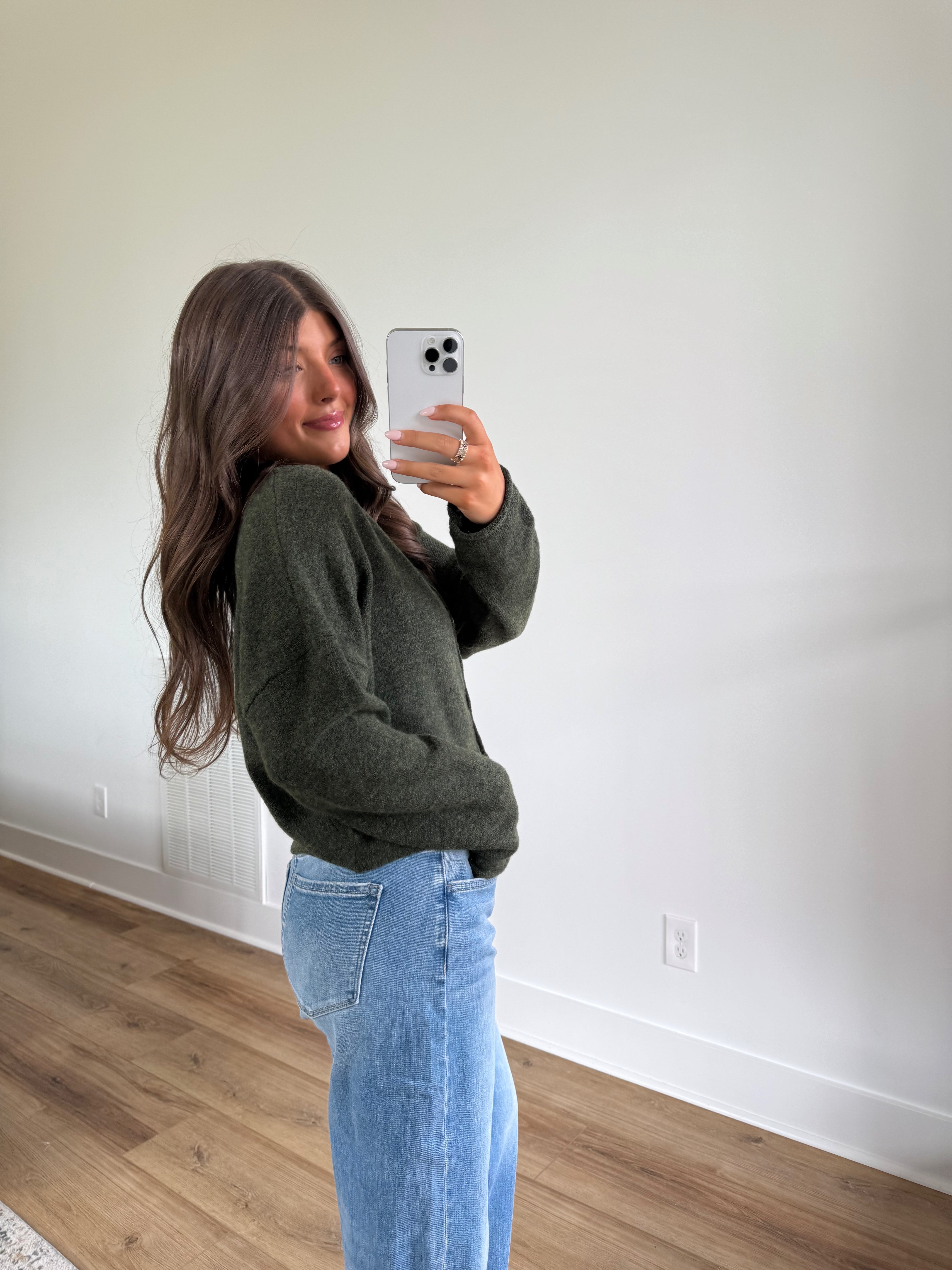Best Dress Cardigan (Hunter Green)