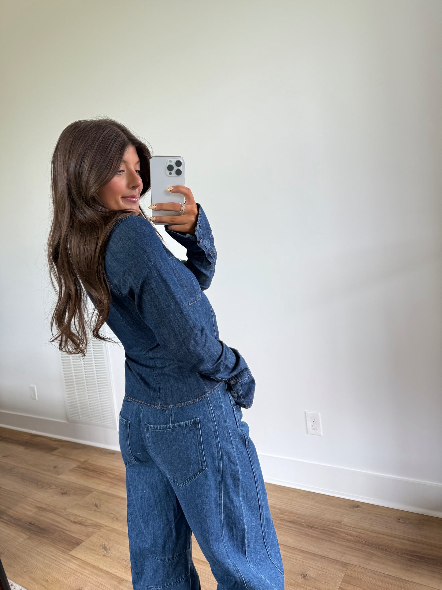 Peyton Denim Top