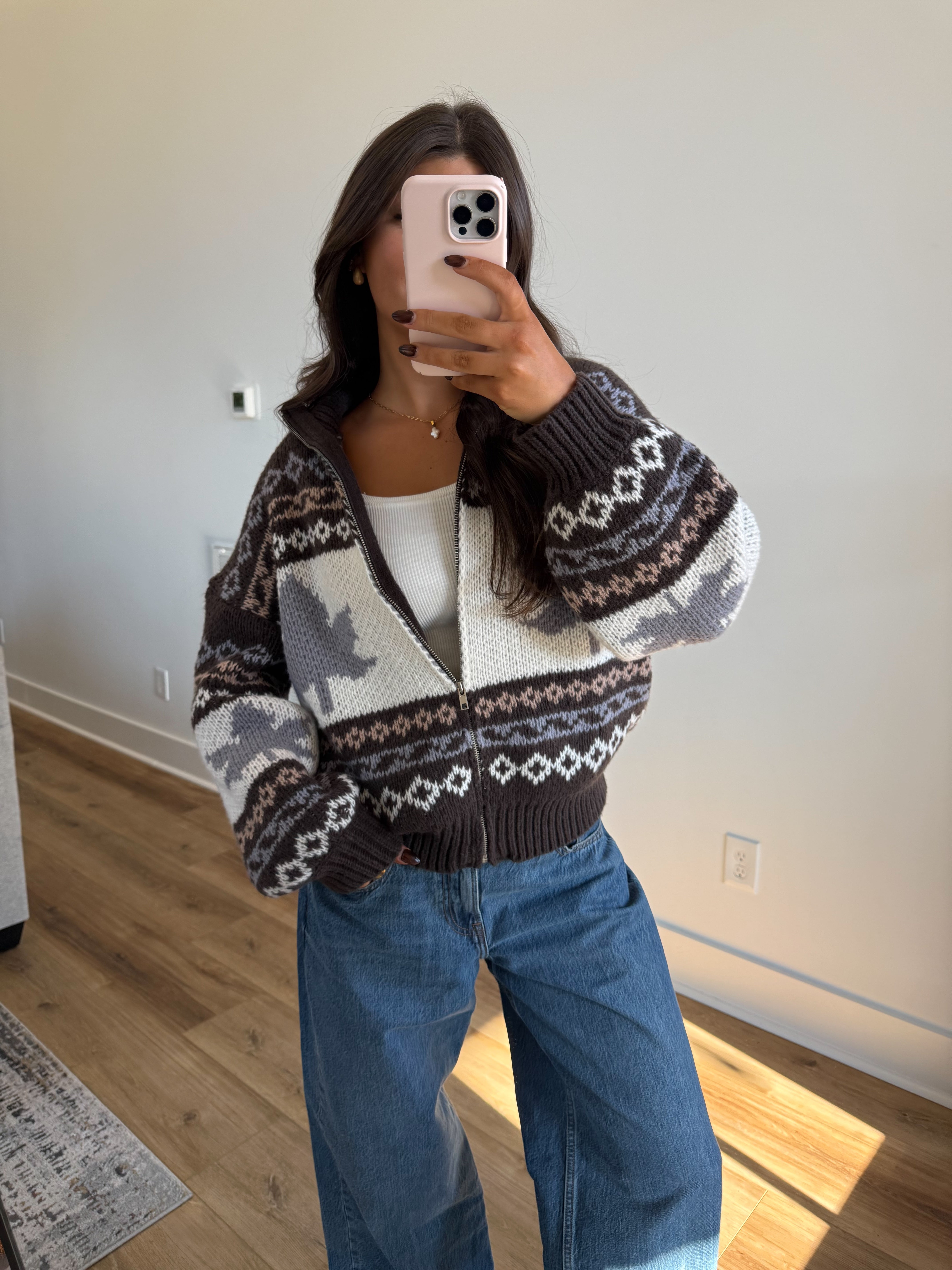 The Frosted Maple Zip