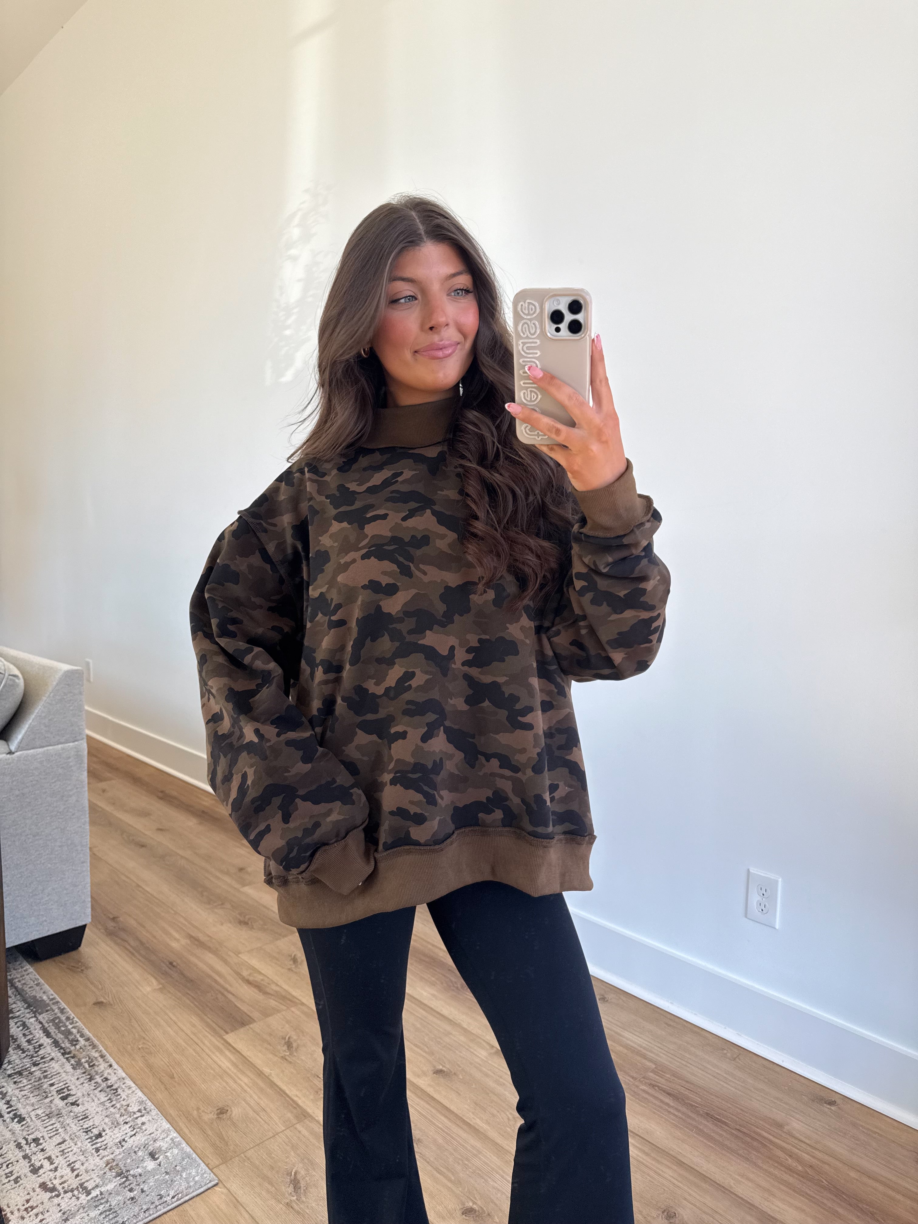 The Woodland Camo Mockneck