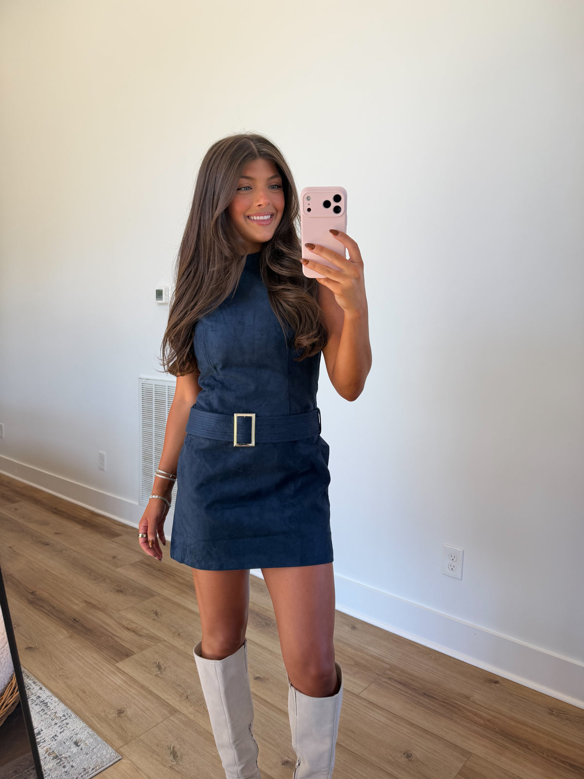 Mod Muse Suede Mini (Navy)