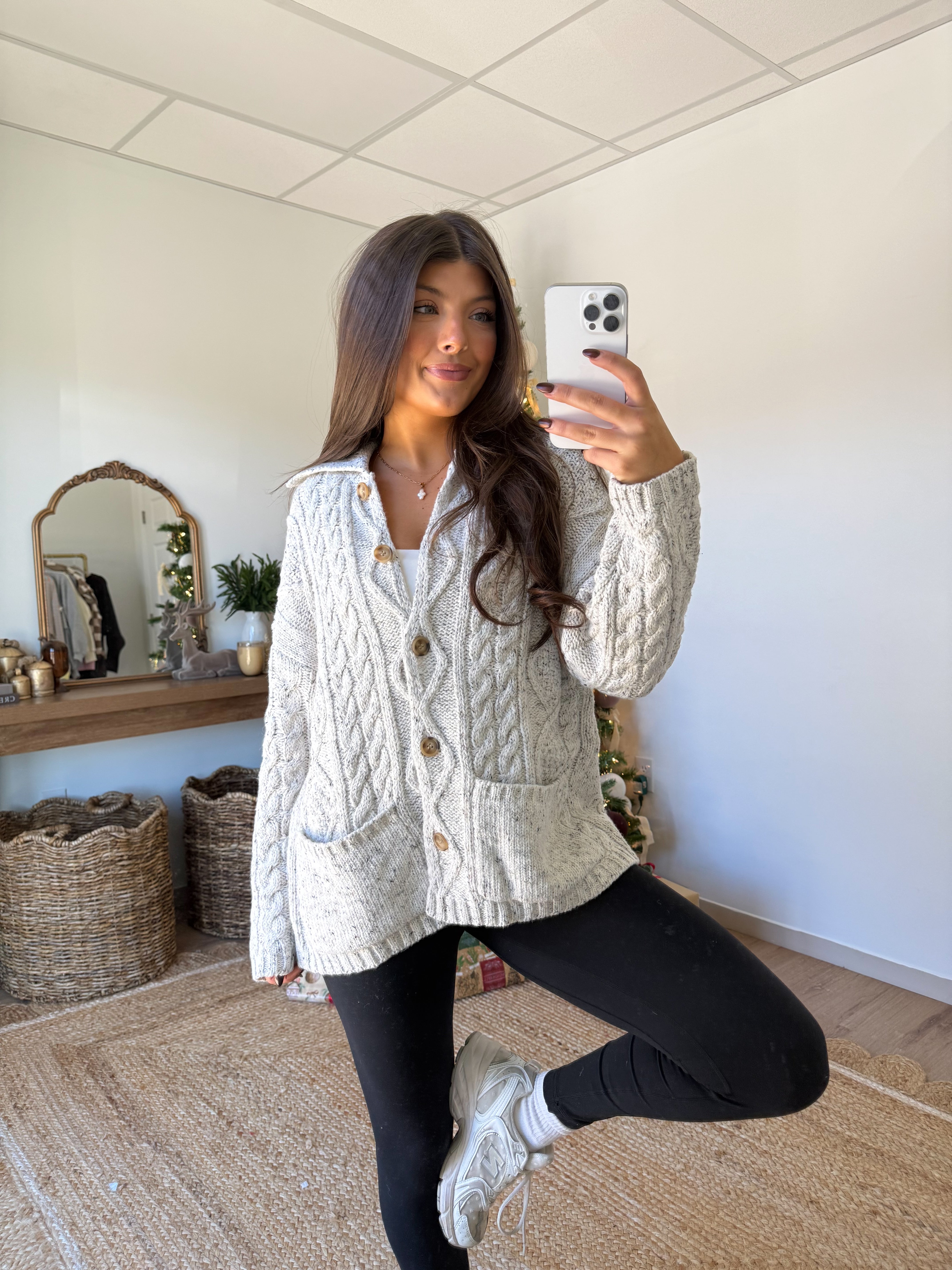 The Cozy Cottage Cable Cardigan