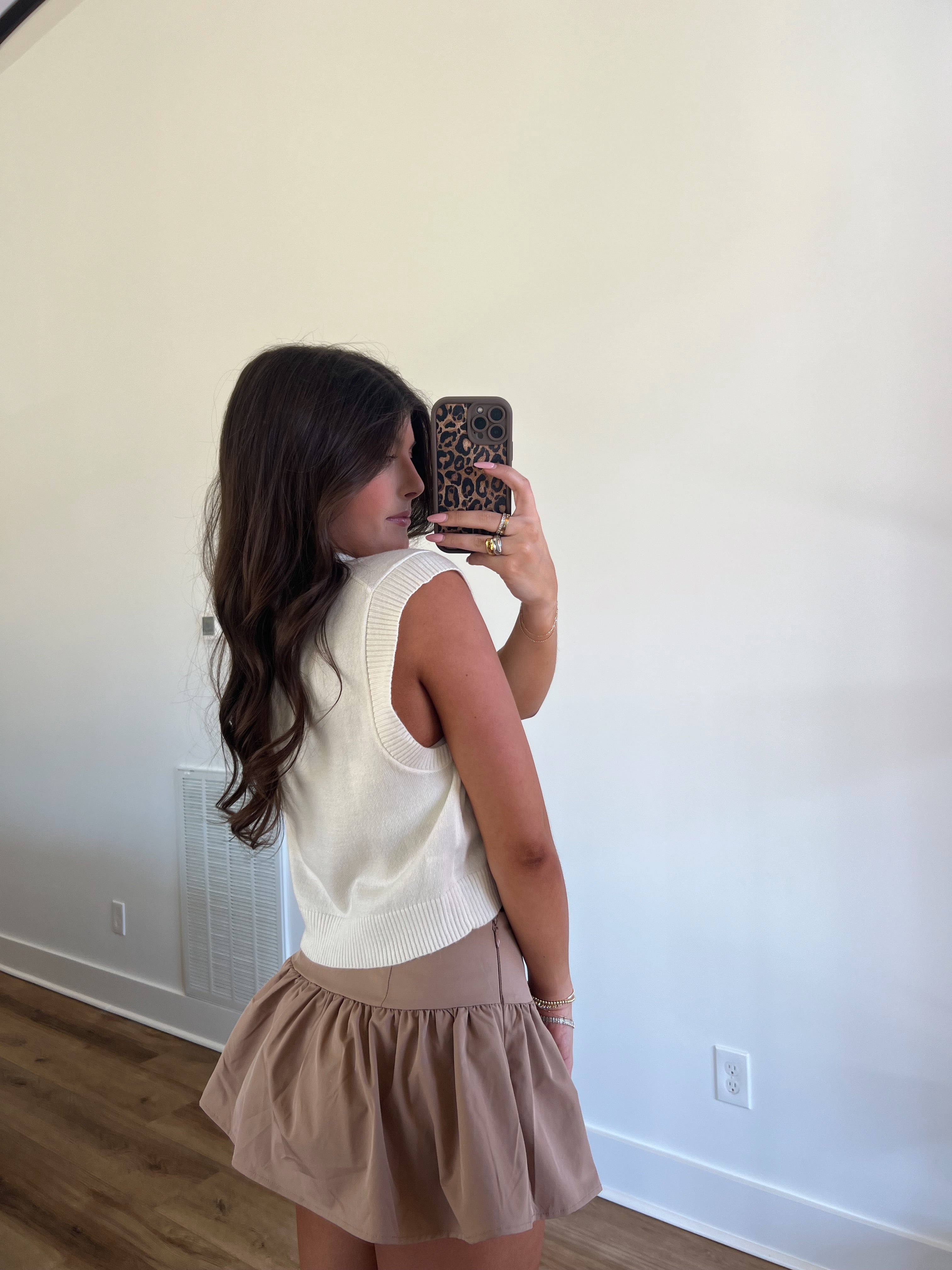 Ivory Light Weight Sweater Vest