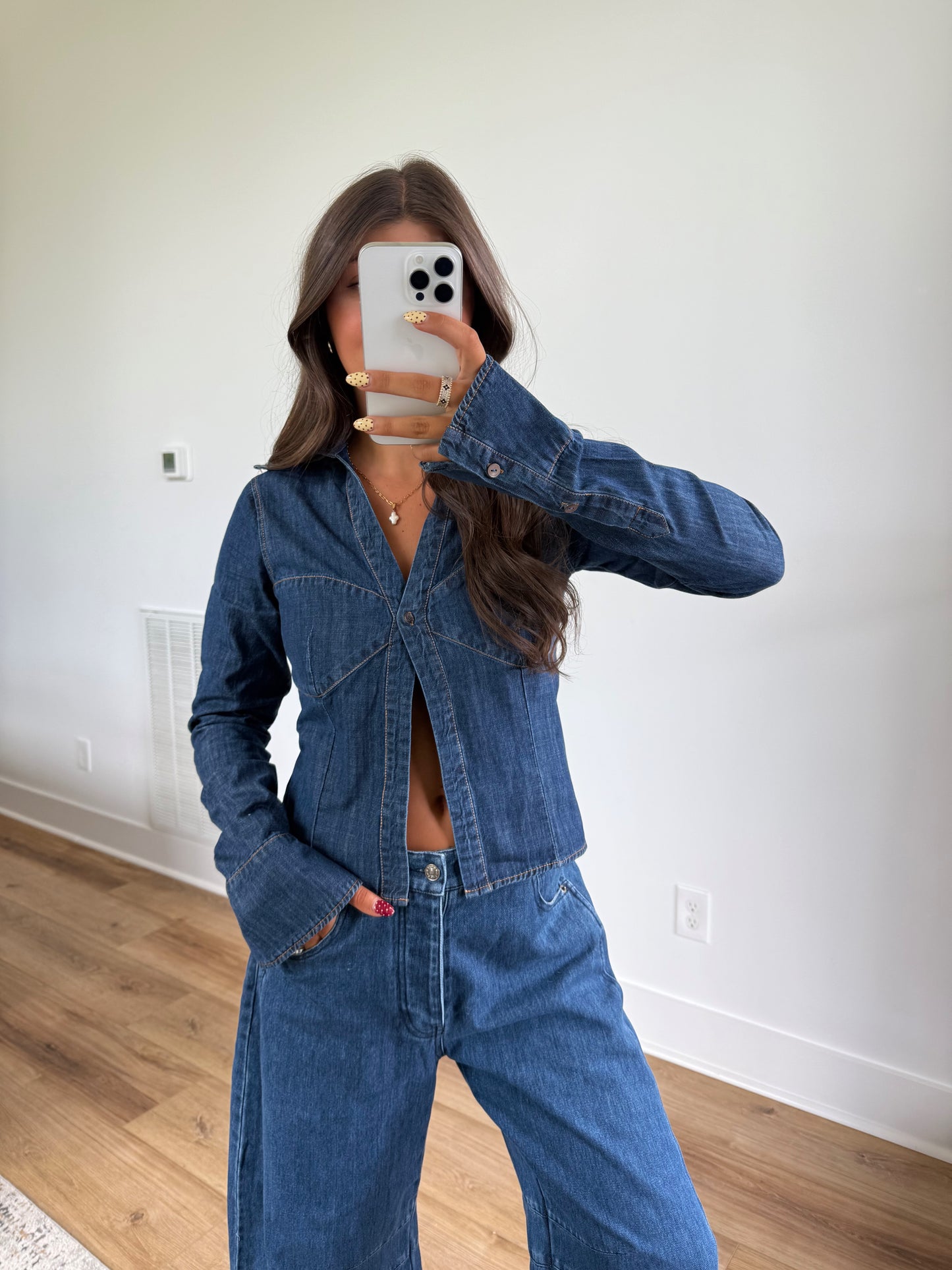 Peyton Denim Top