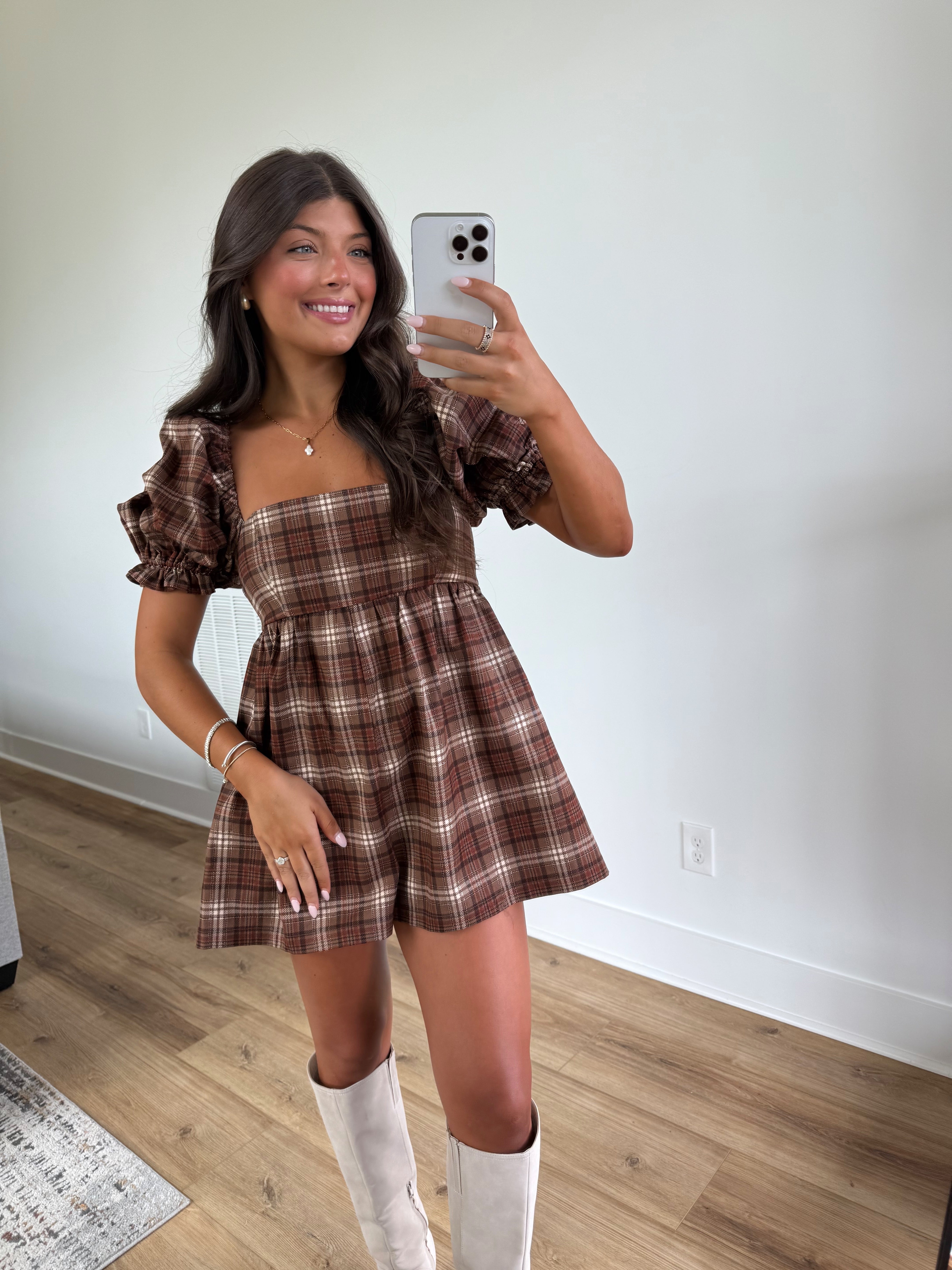 Dillion Plaid Romper(PRE-ORDER (1-2 week)/ Restock)