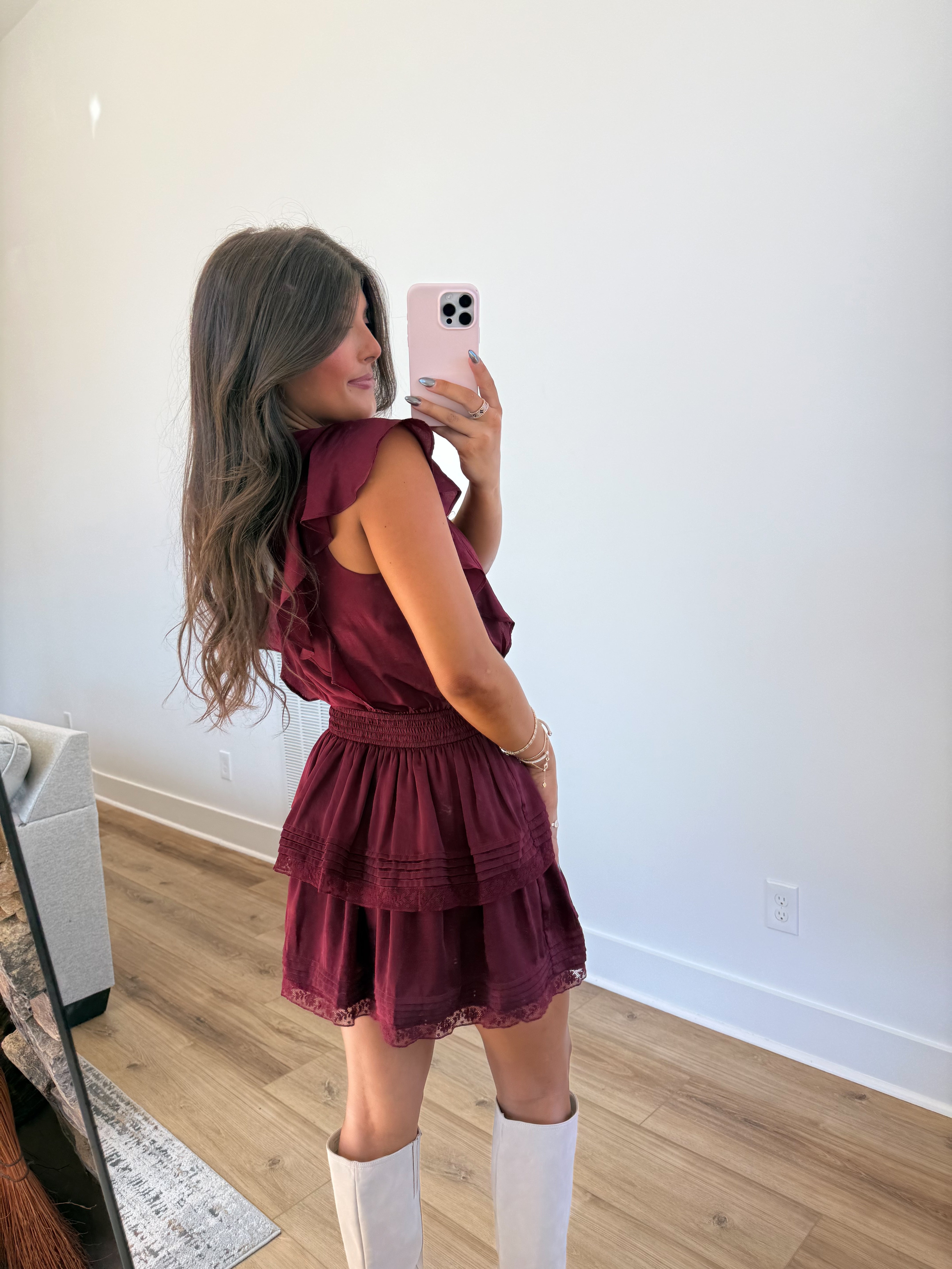 The Cranberry Ruffle Dress