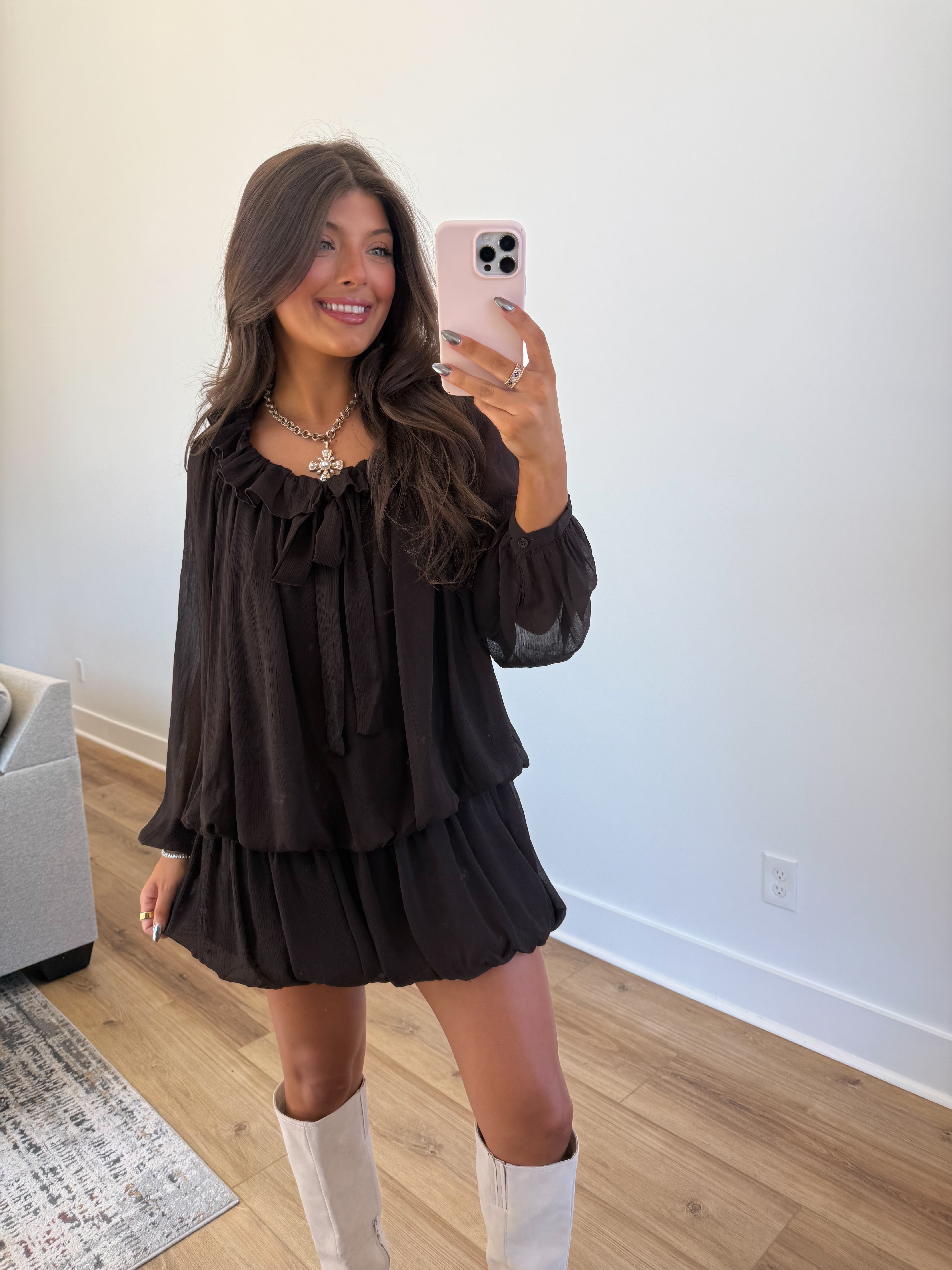 The Bubble Brown Fall Dress