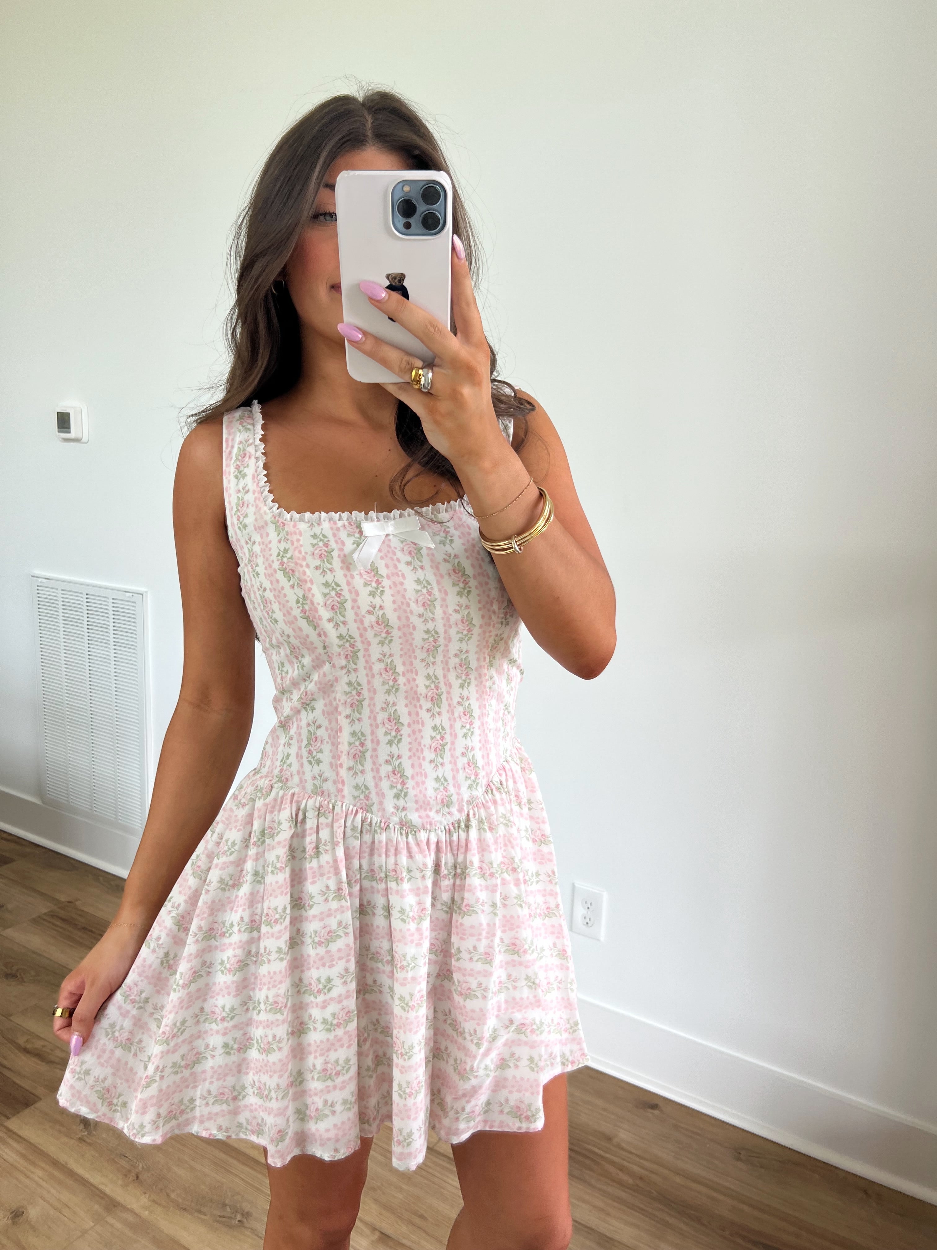 Petal Princess Mini Dress (Pink)