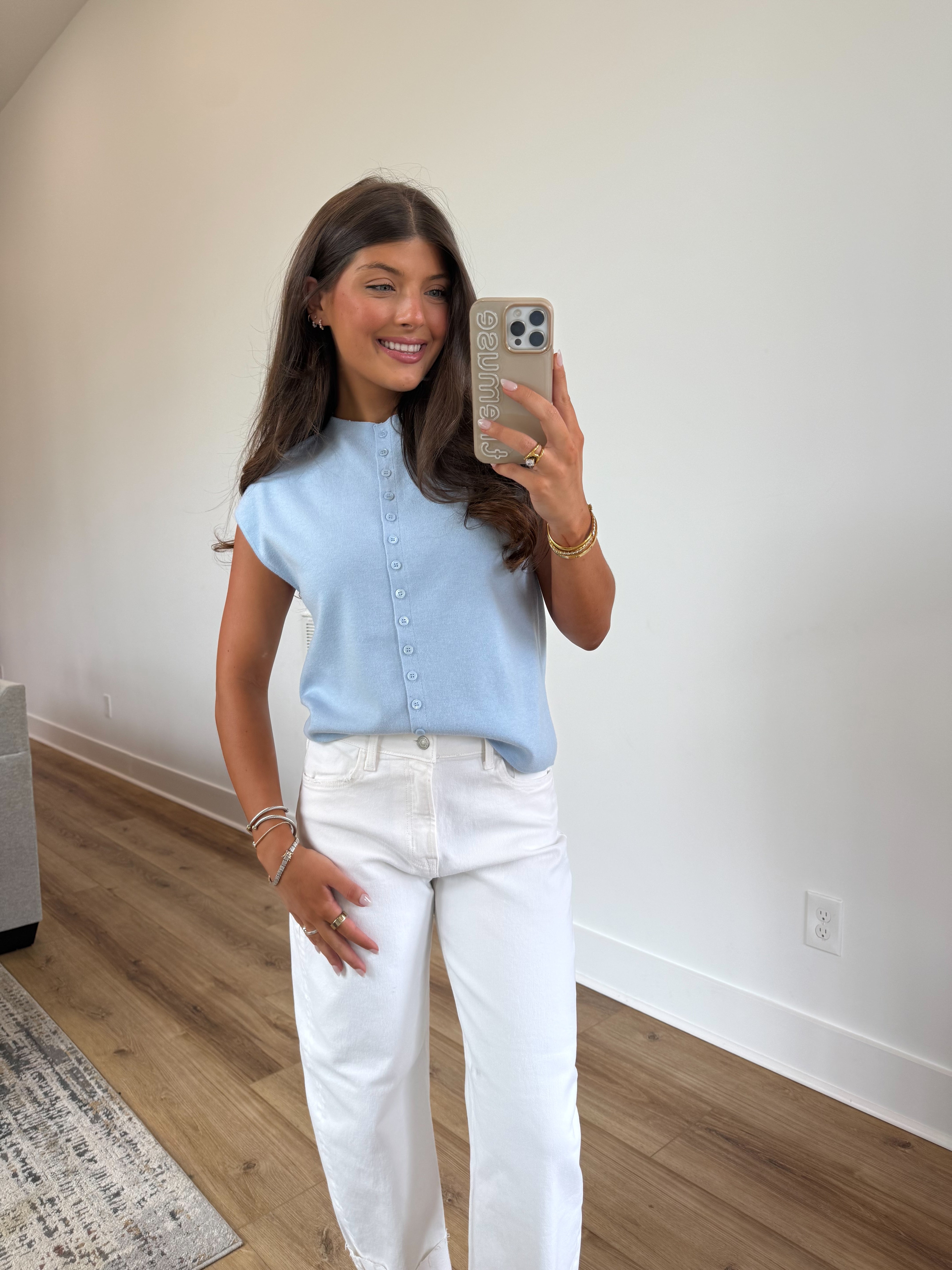 Molly Cuffed Jeans (White)