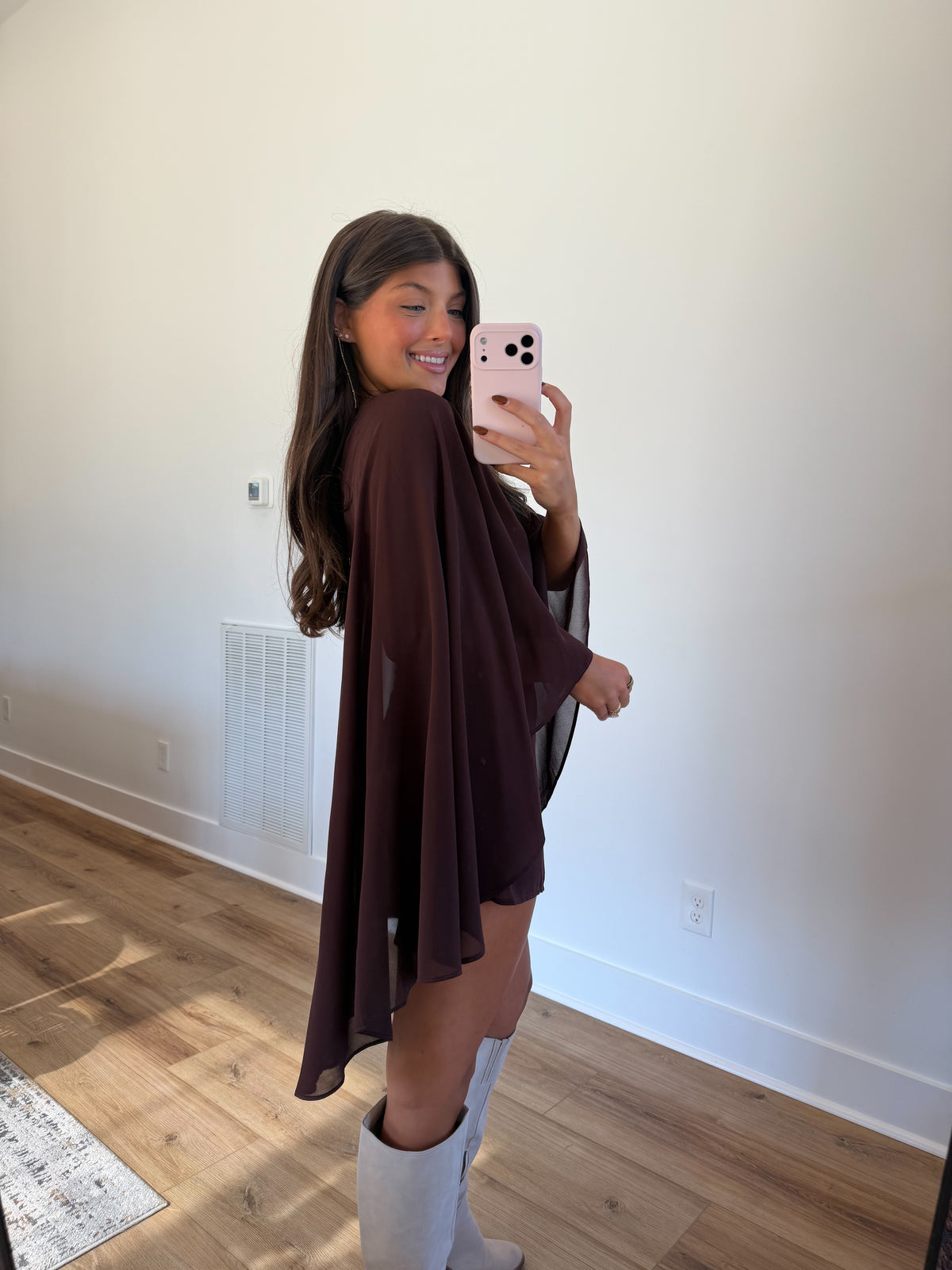 Brown Cape Romper