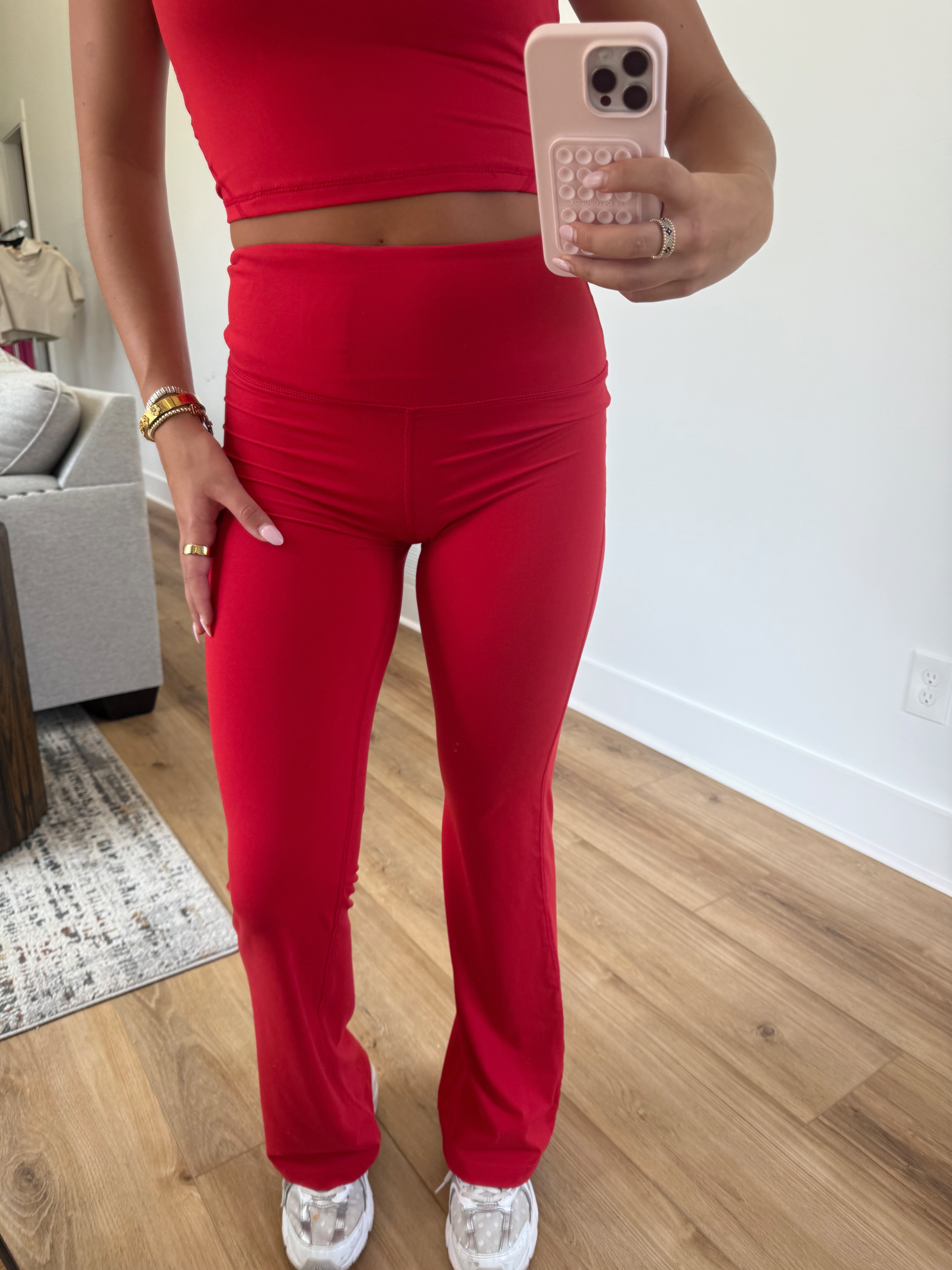 GA Red Yoga Pants
