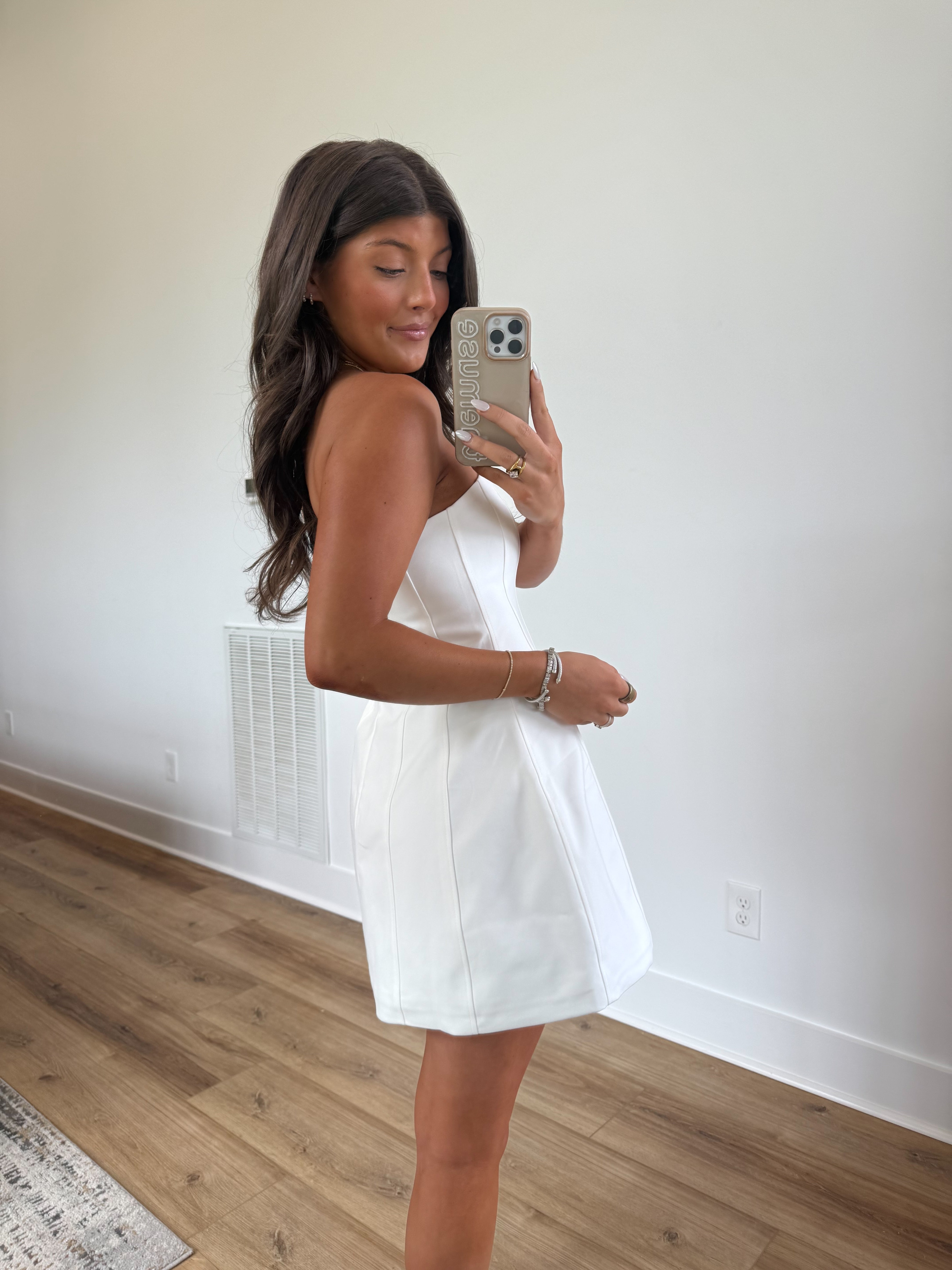 Classic Lined Mini Dress