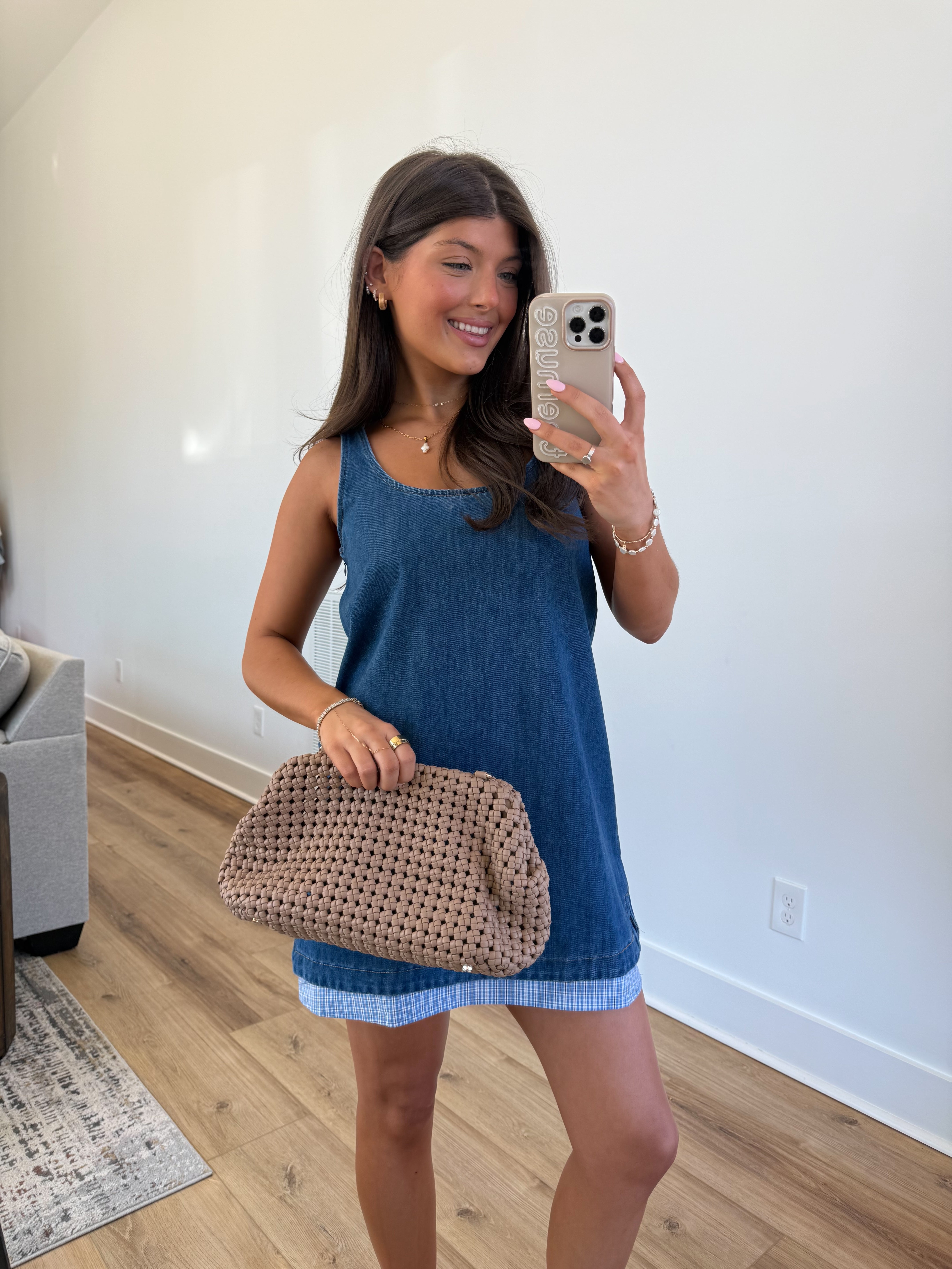 The Pippa Denim Dress(PRE-ORDER (1 week)/ Restock)