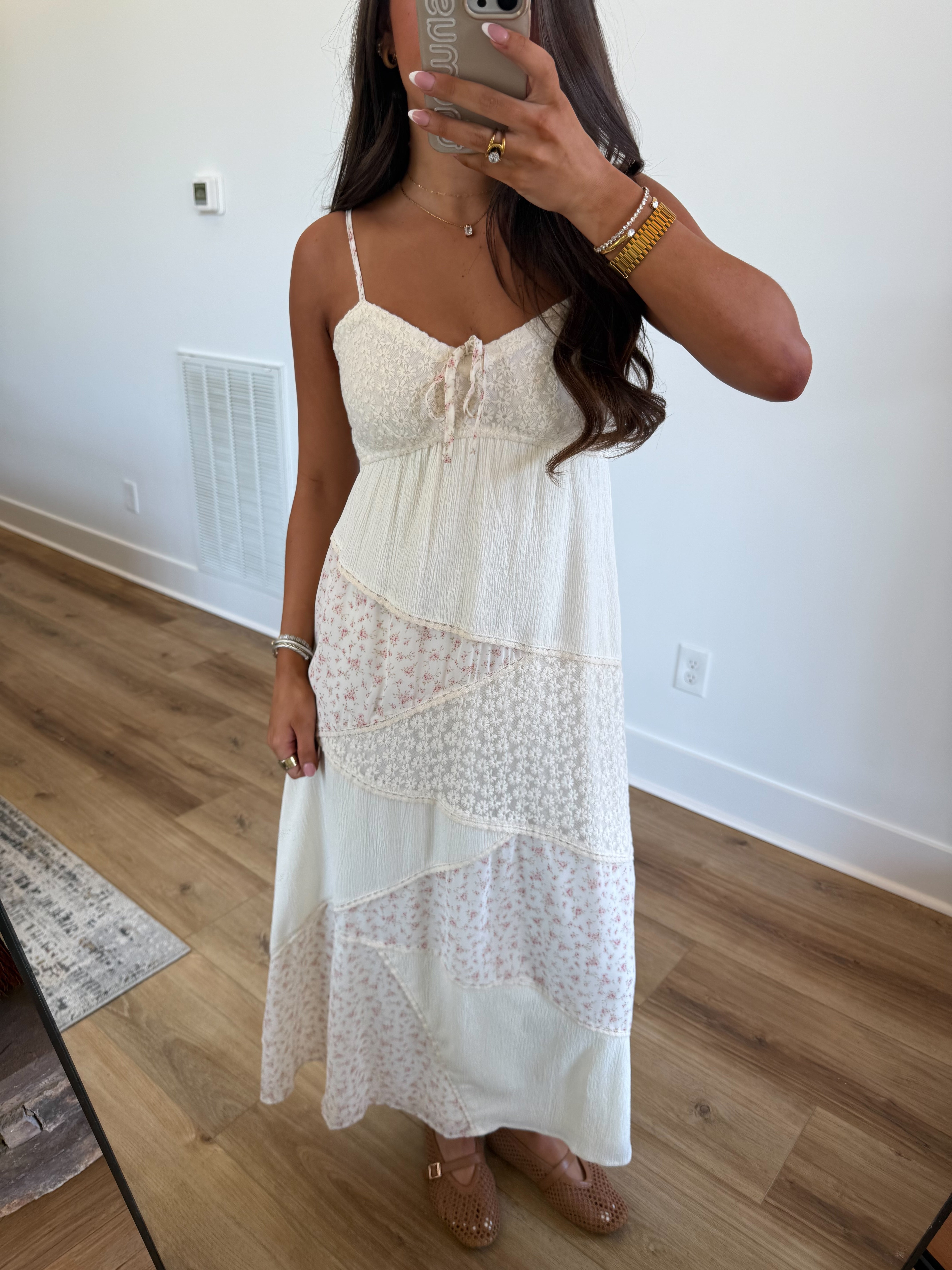 Floral Patchwork Midi