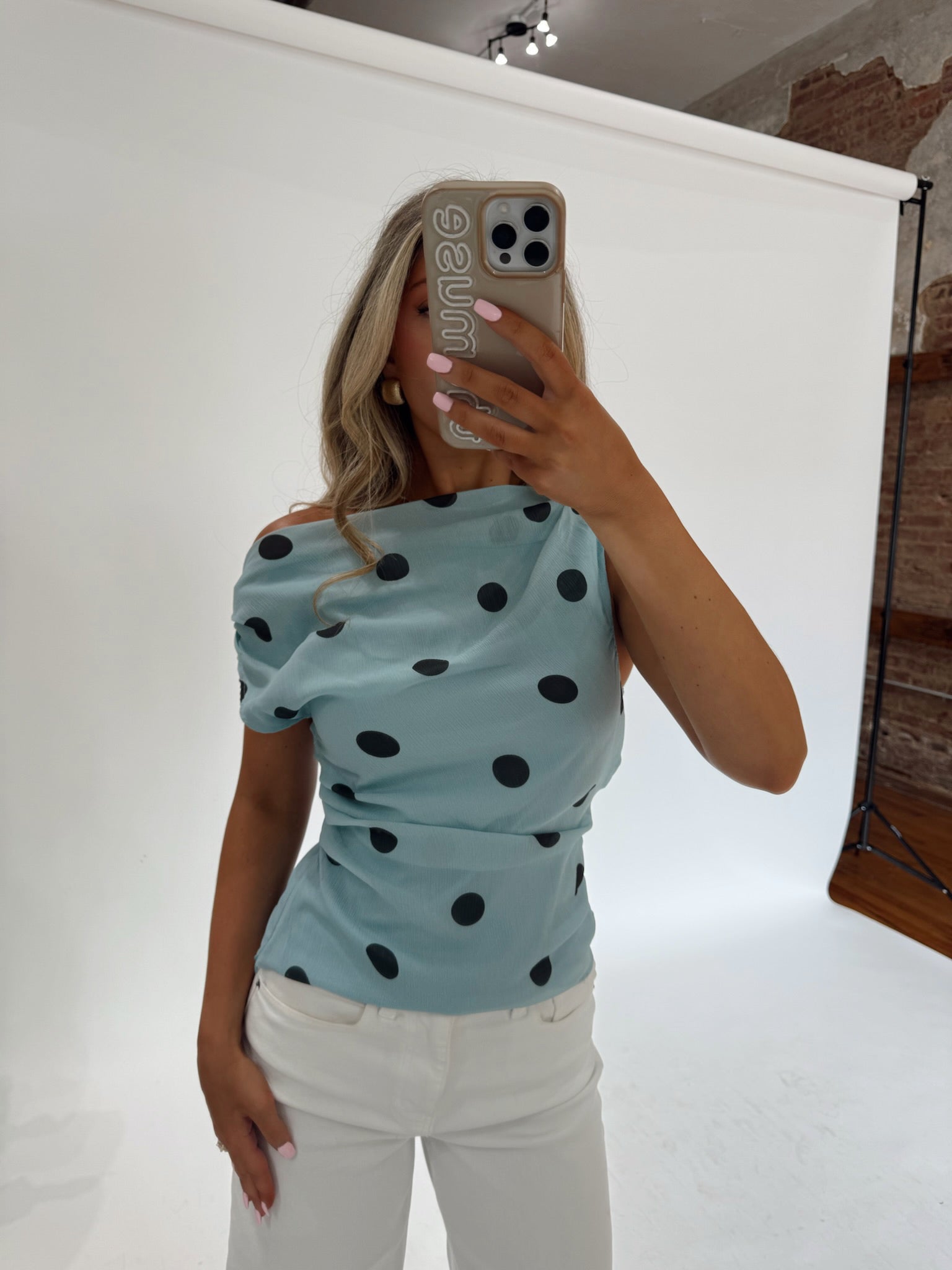 The Dusty Polka Top