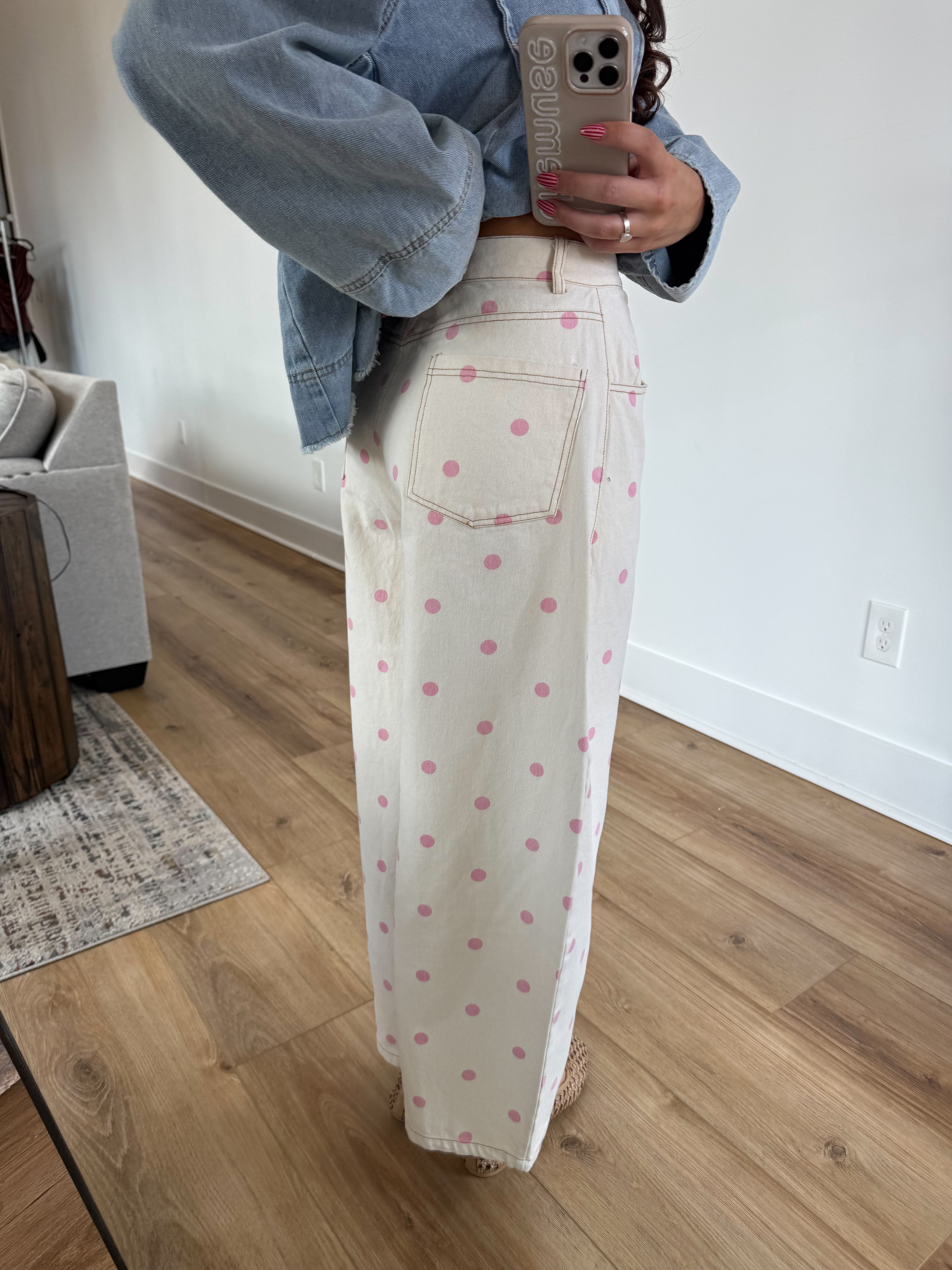 The Polly Barrel Jean (Pink)