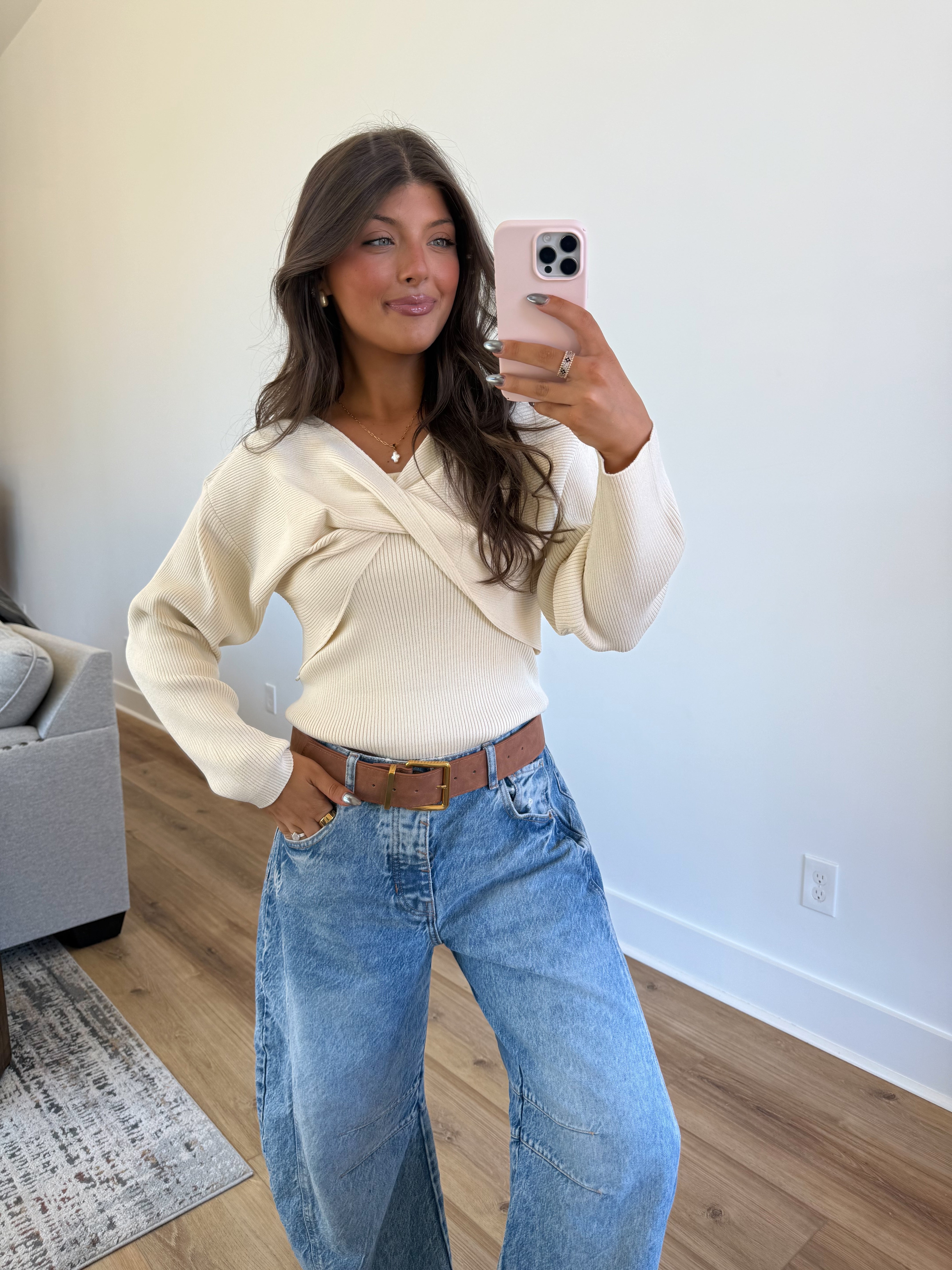 The Cream Crossing Top
