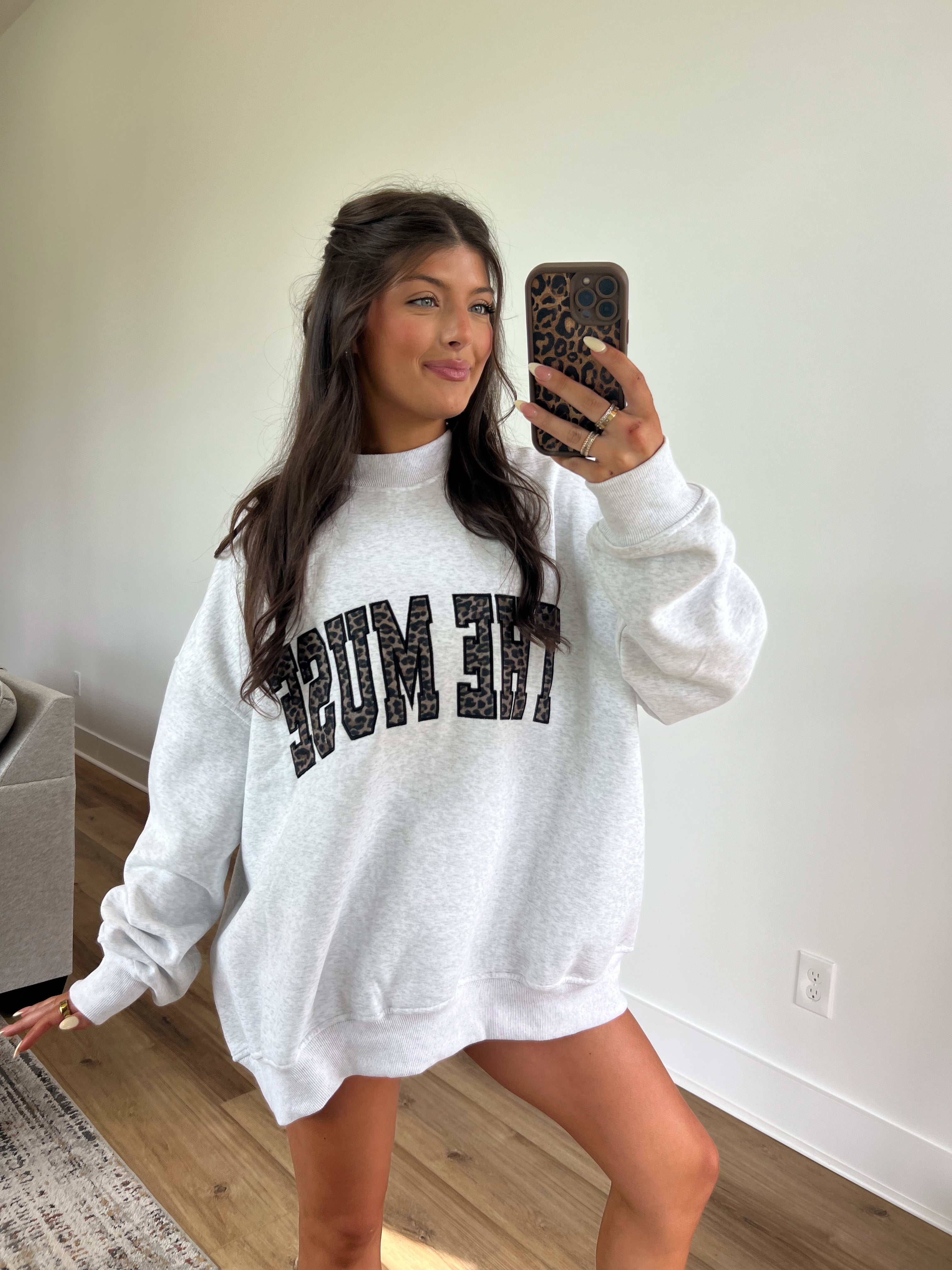 The Muse Varsity Mockneck (Cheetah)