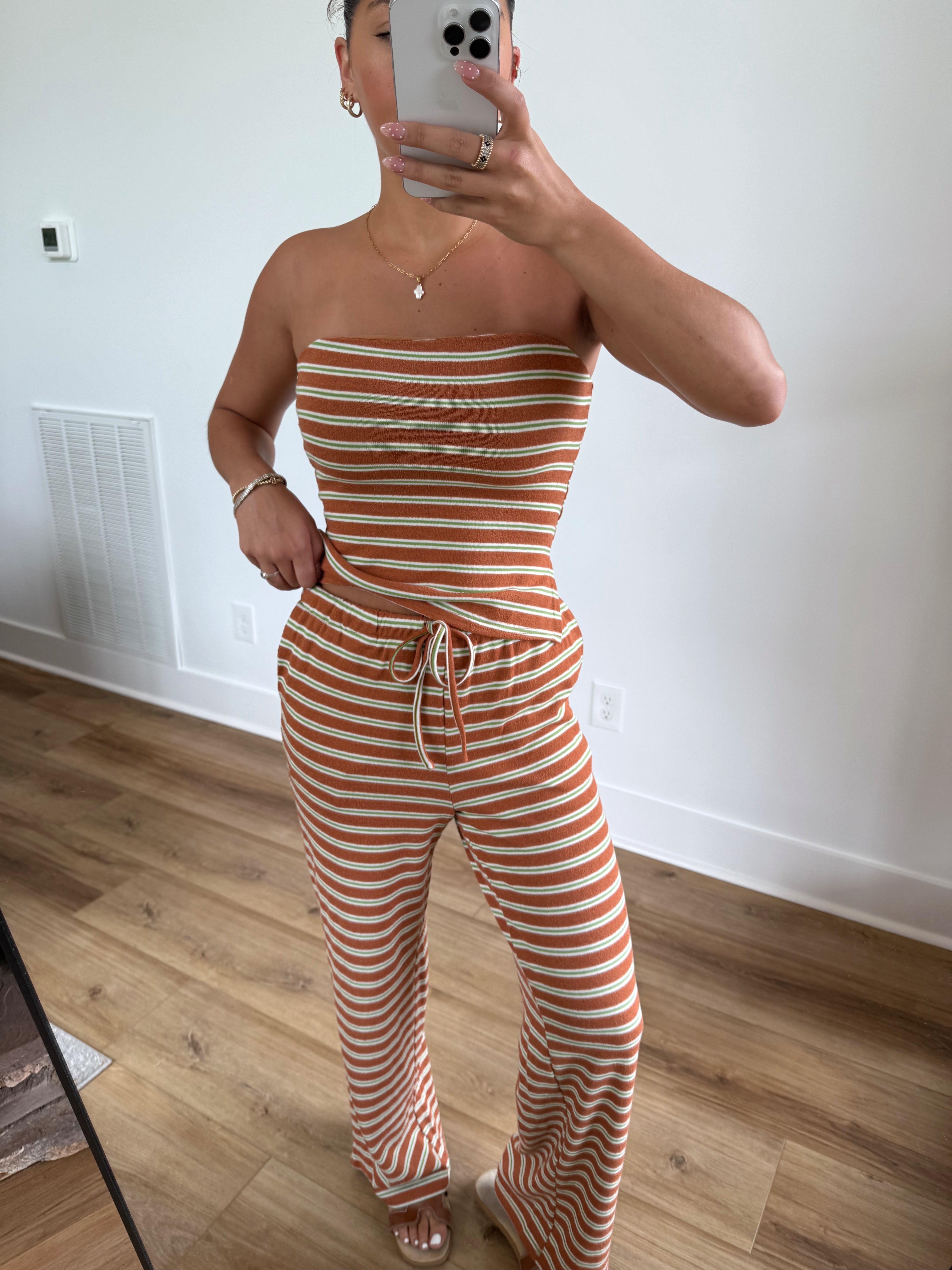 Chai Latte Stripe Set