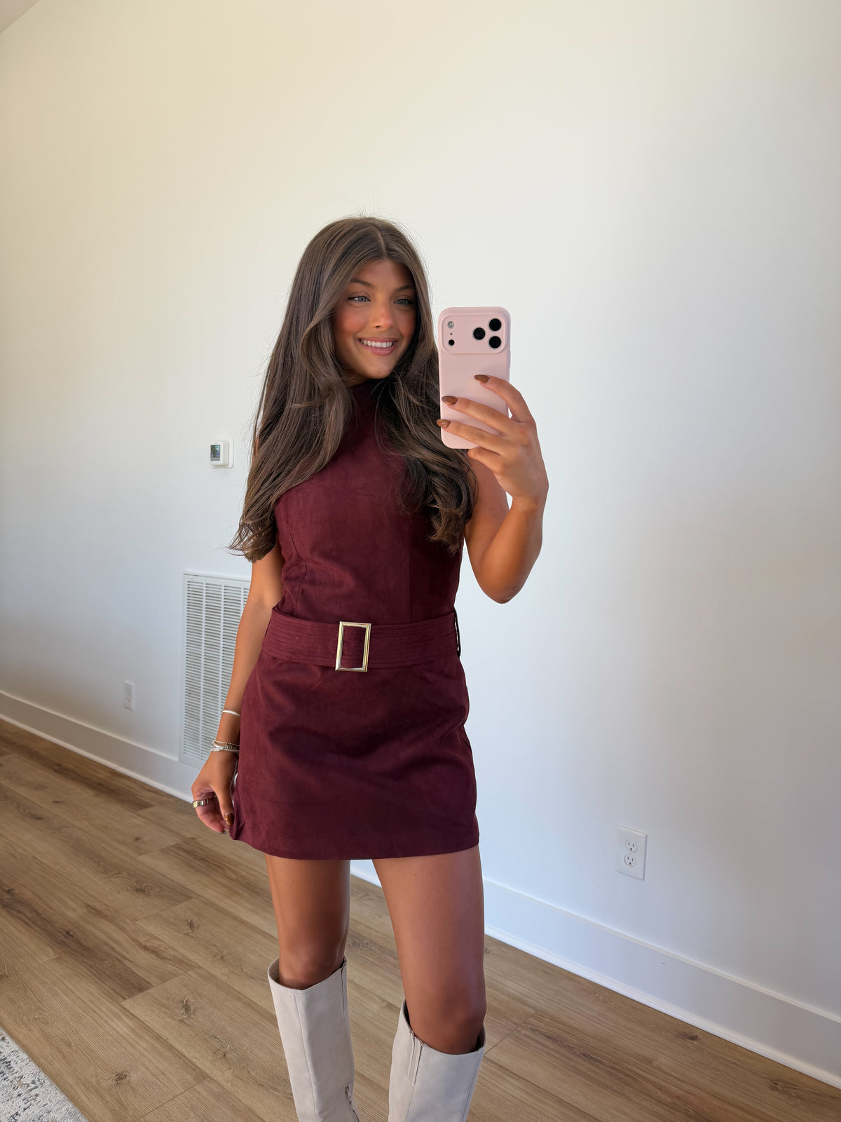 Mod Muse Suede Mini (Burgundy)