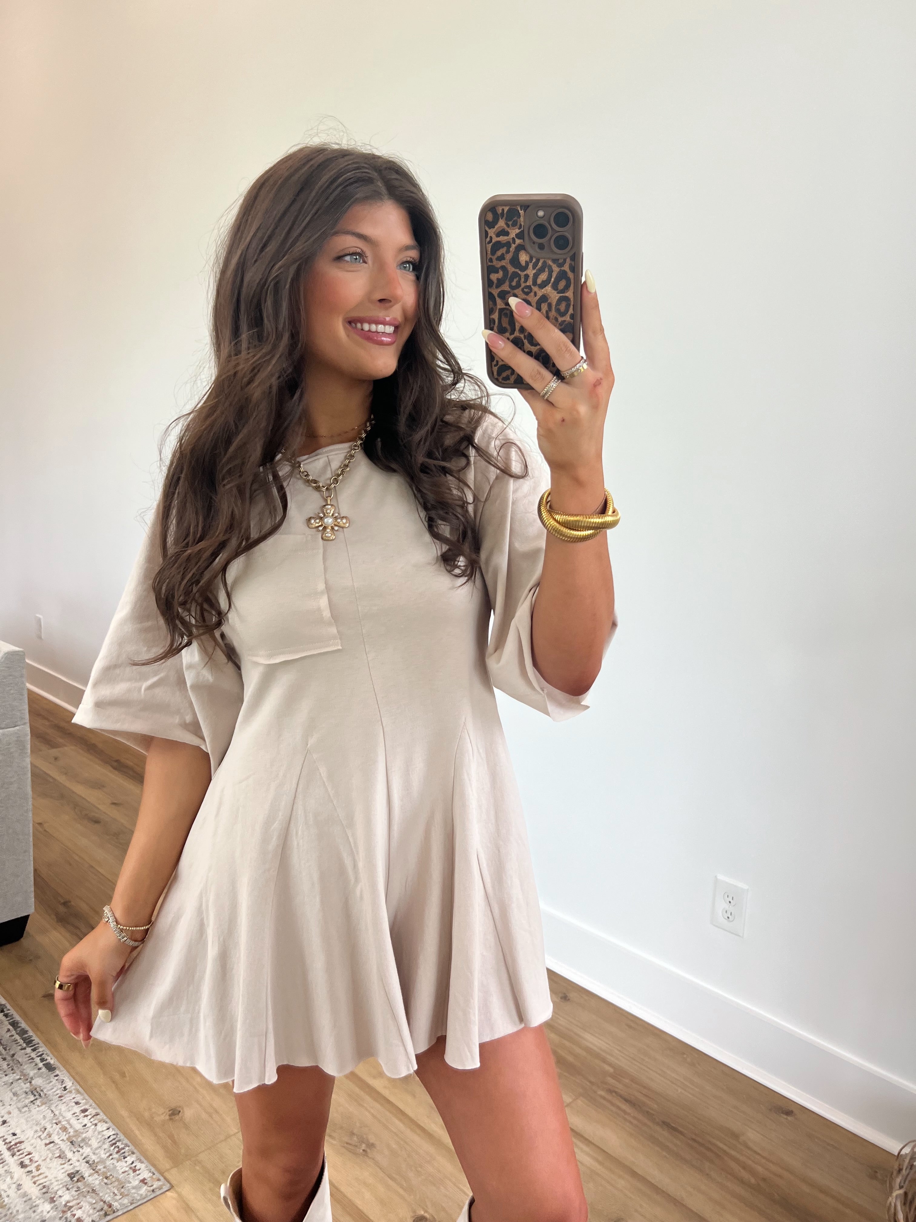 Cinched Waist T-Shirt Romper