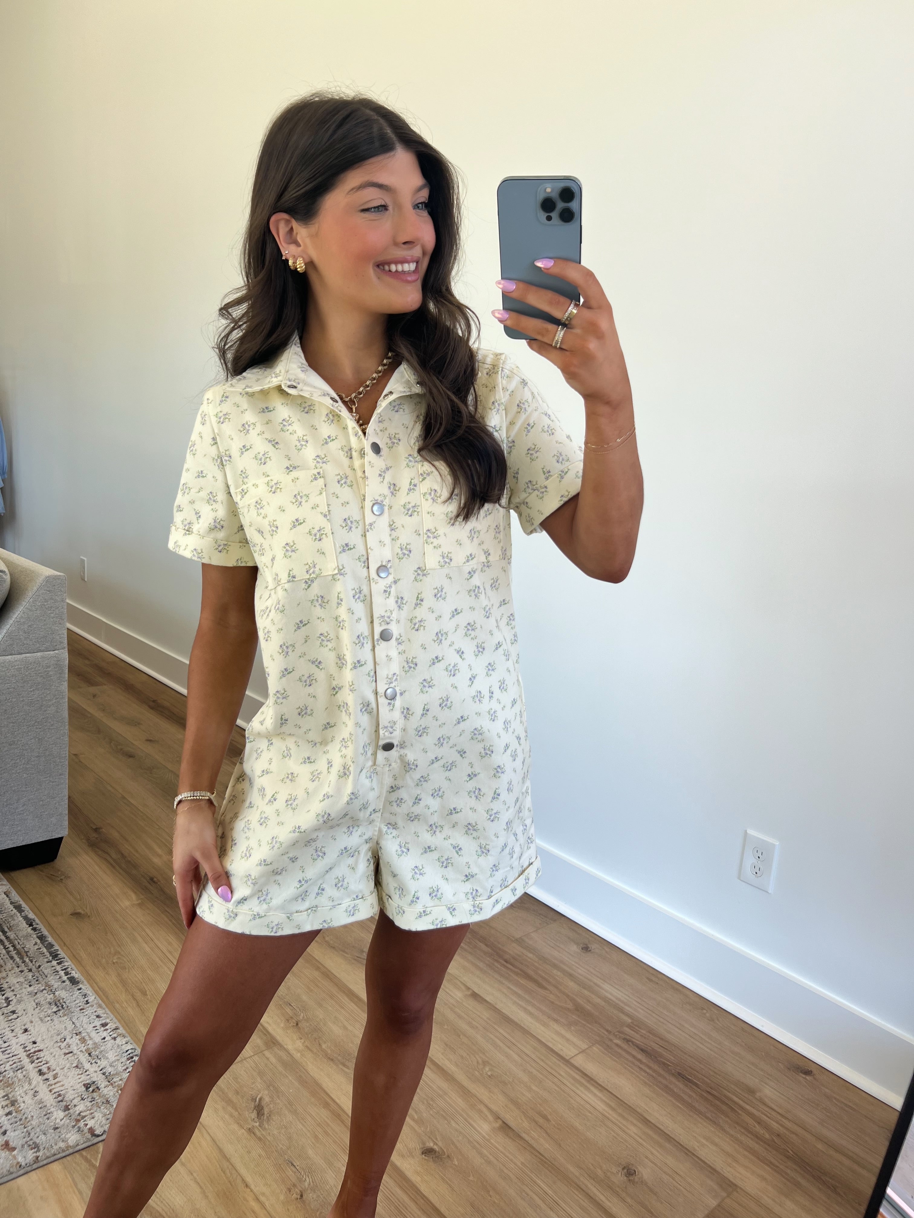 Callie Ditsy Floral Romper