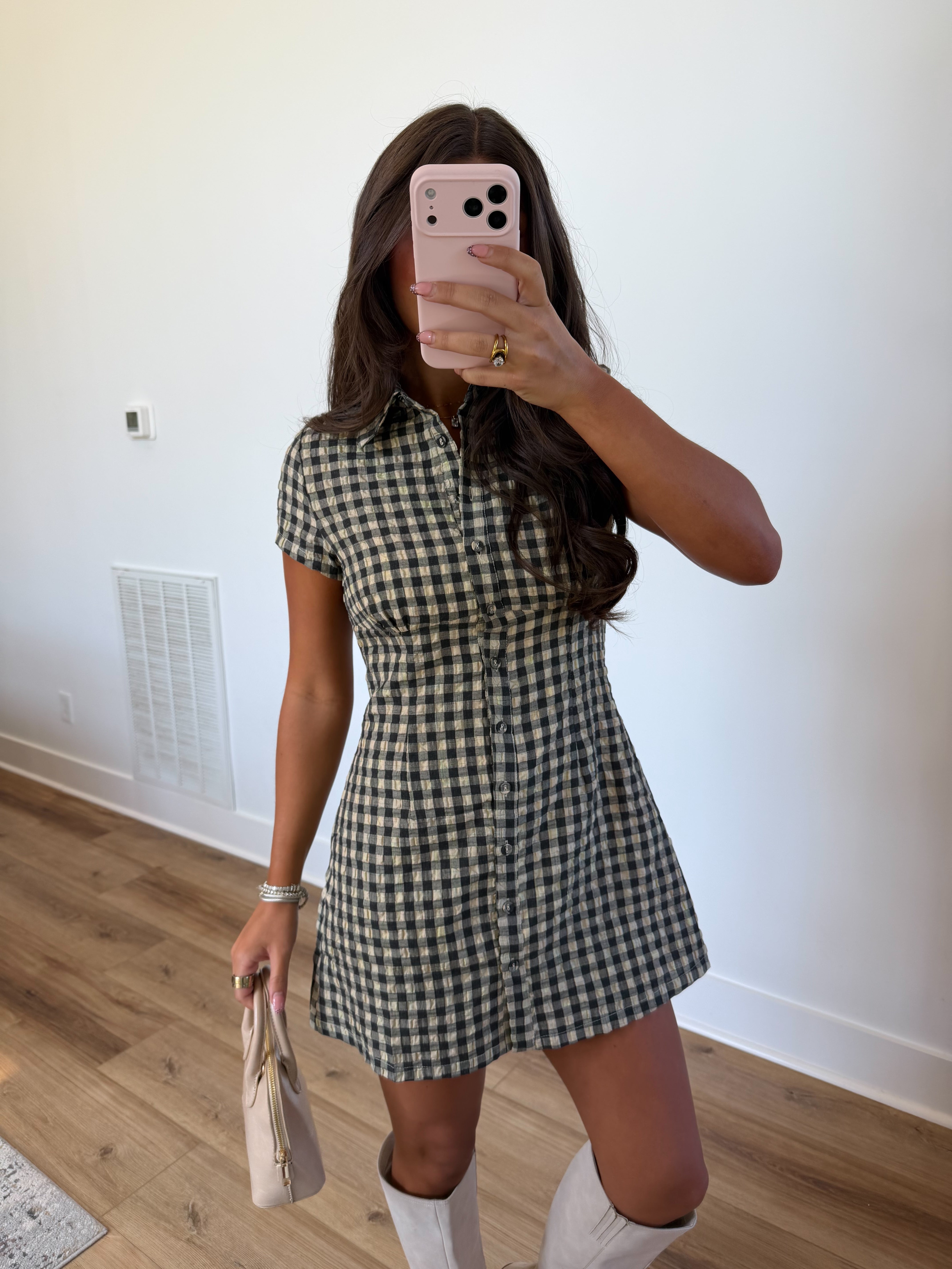 Fall It Girl Mini Dress (PRE-ORDER (End of October)/ Restock)