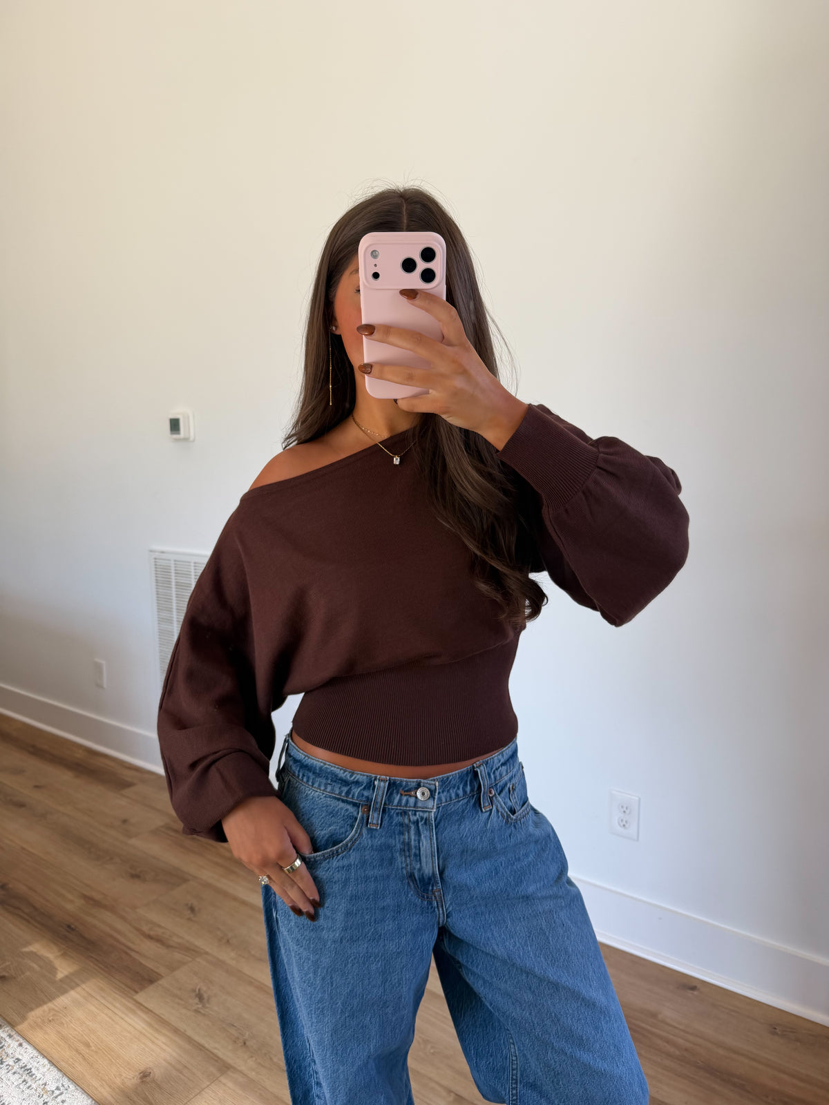Chocolate Dolman Sweater