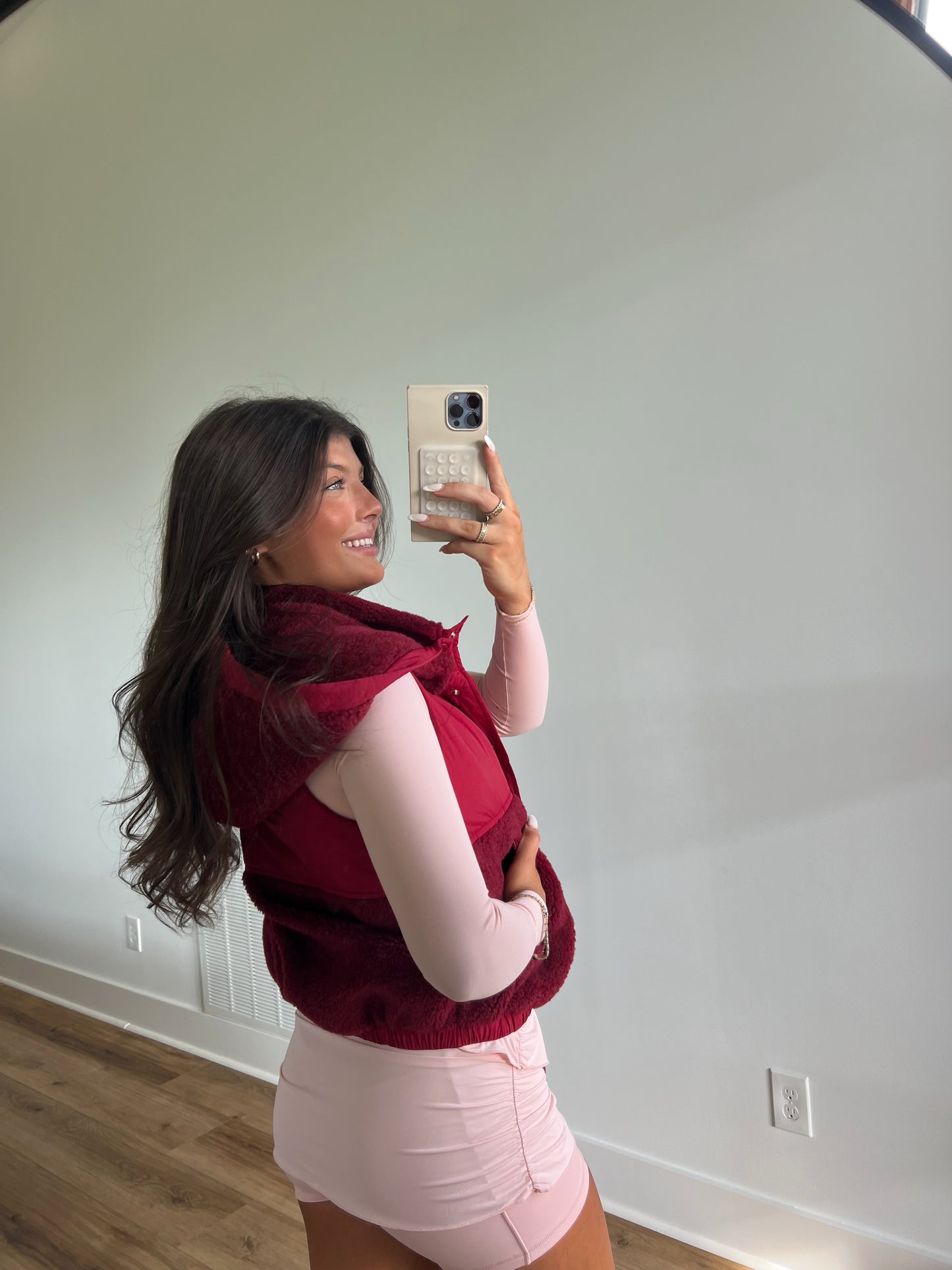 Maroon Fleece Vest