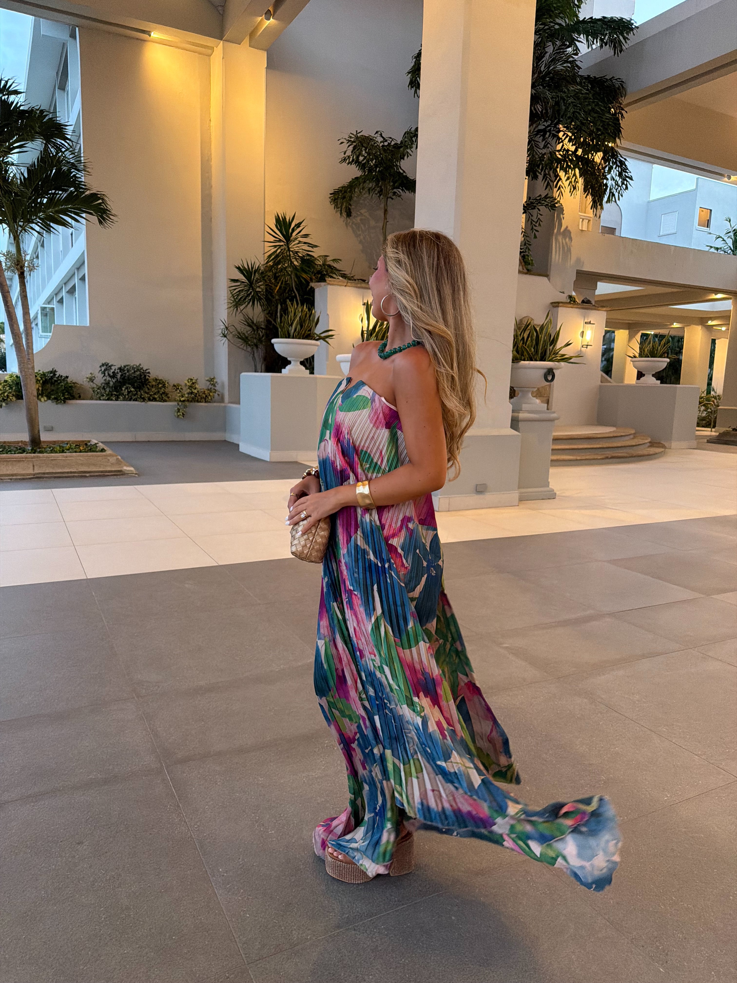 Resort Pleated Maxi