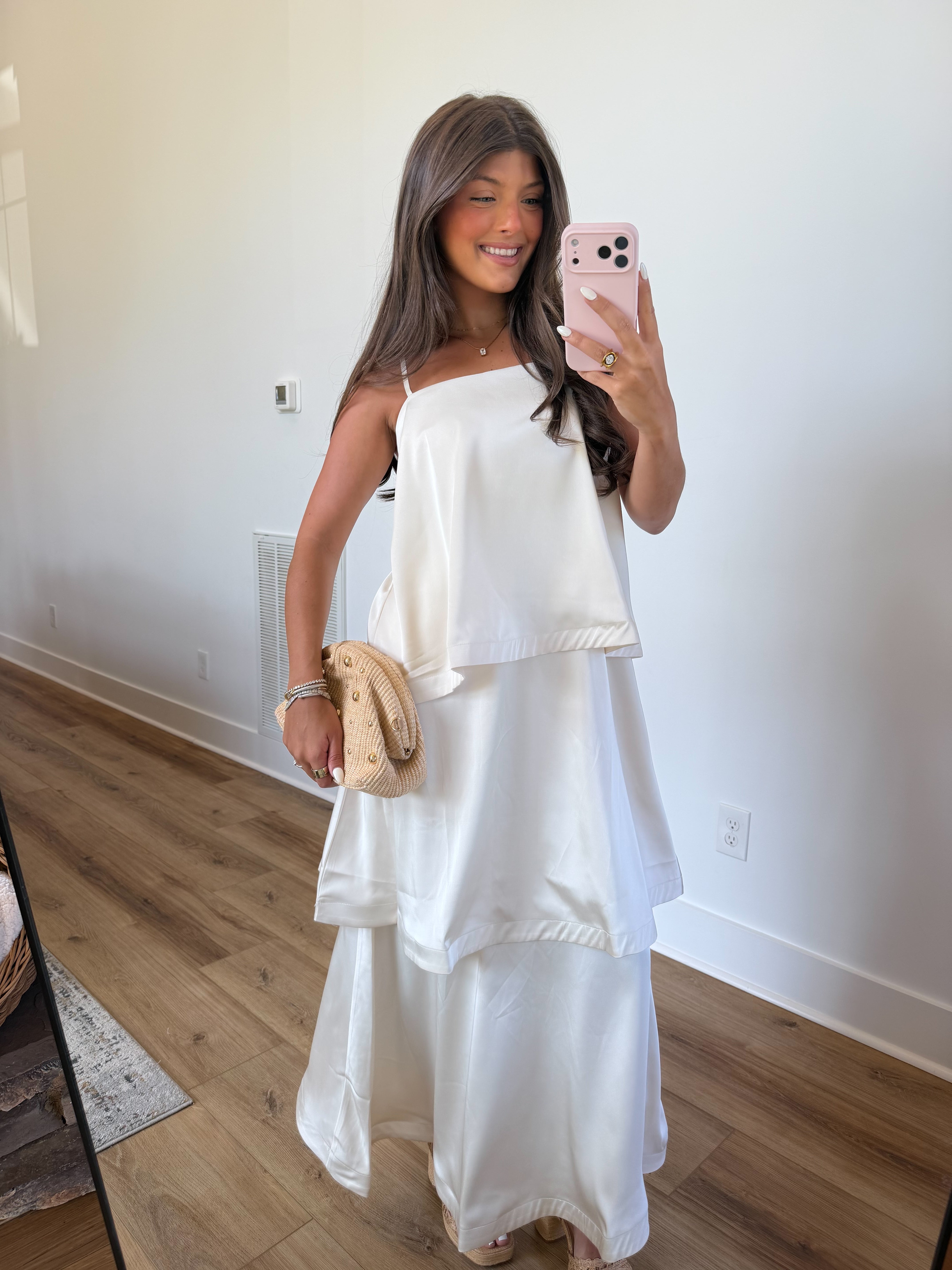 The Satin Haven Maxi (Cream)