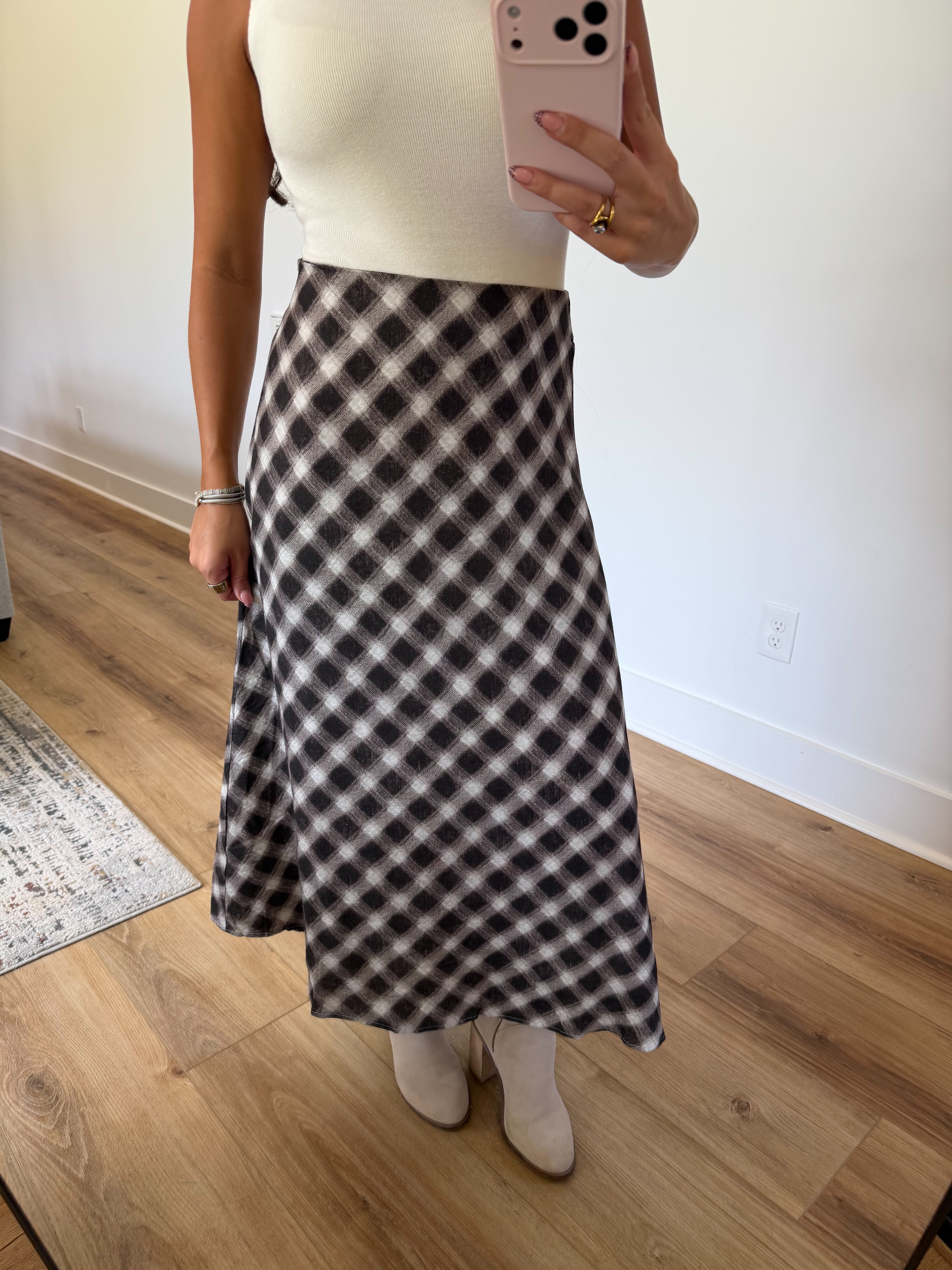 Blair Plaid Midi (Cocoa)