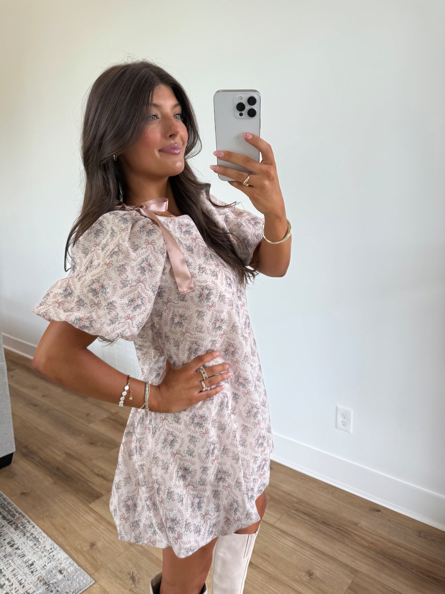 Maple Tied Moments Bubble Dress
