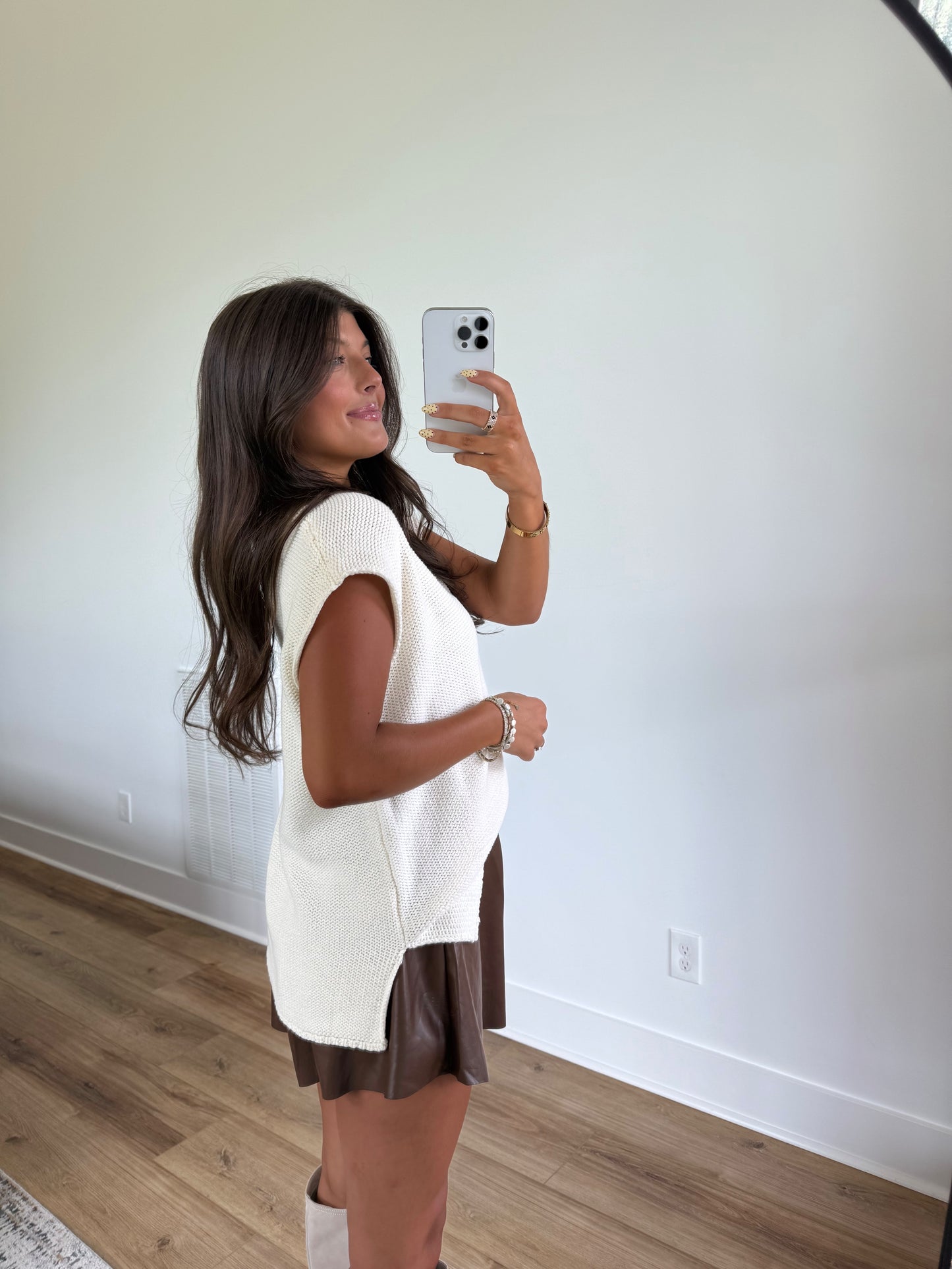 White Sweater Tank