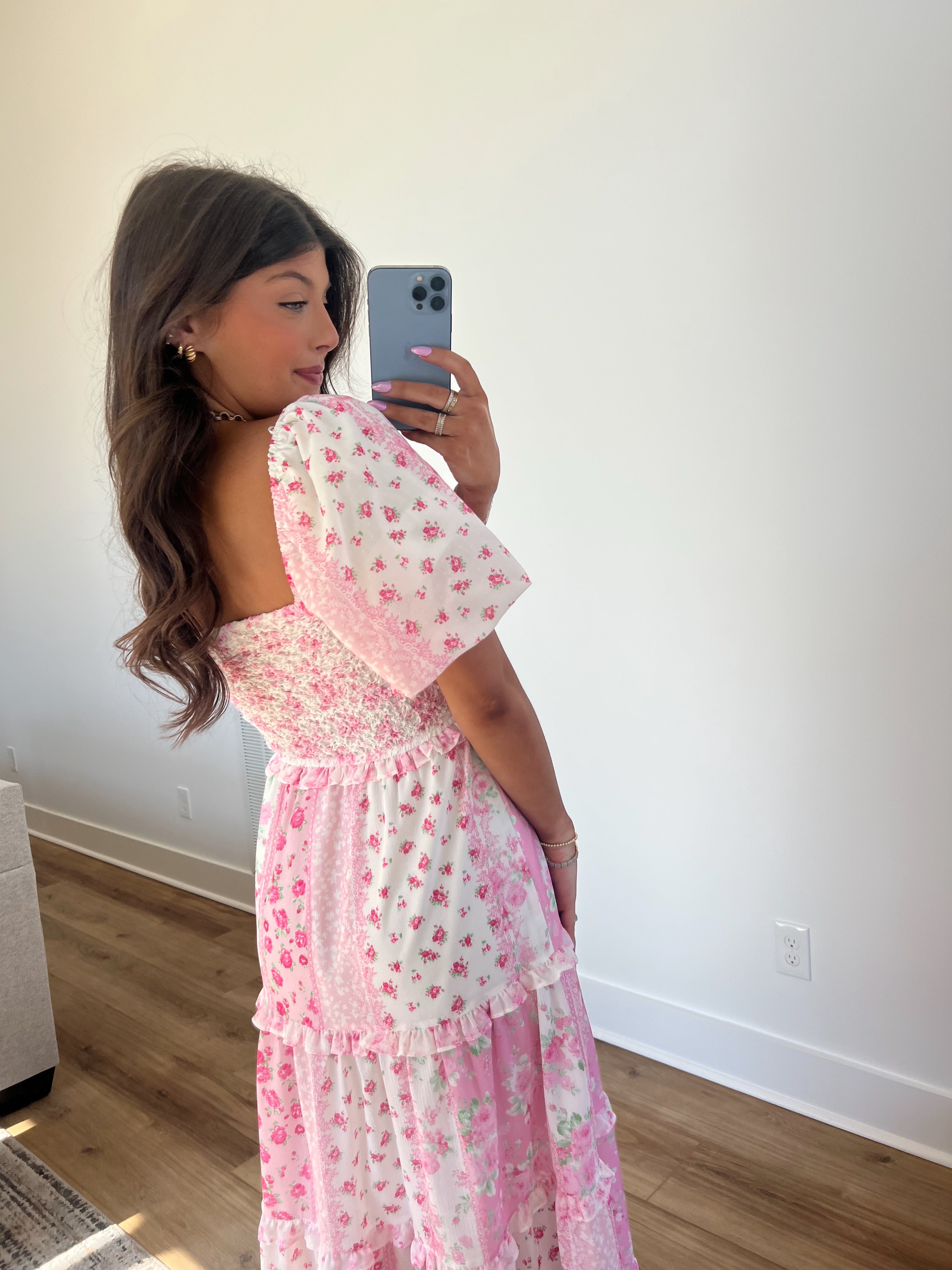 Love Shack Patch Work Maxi Dress(Restock)