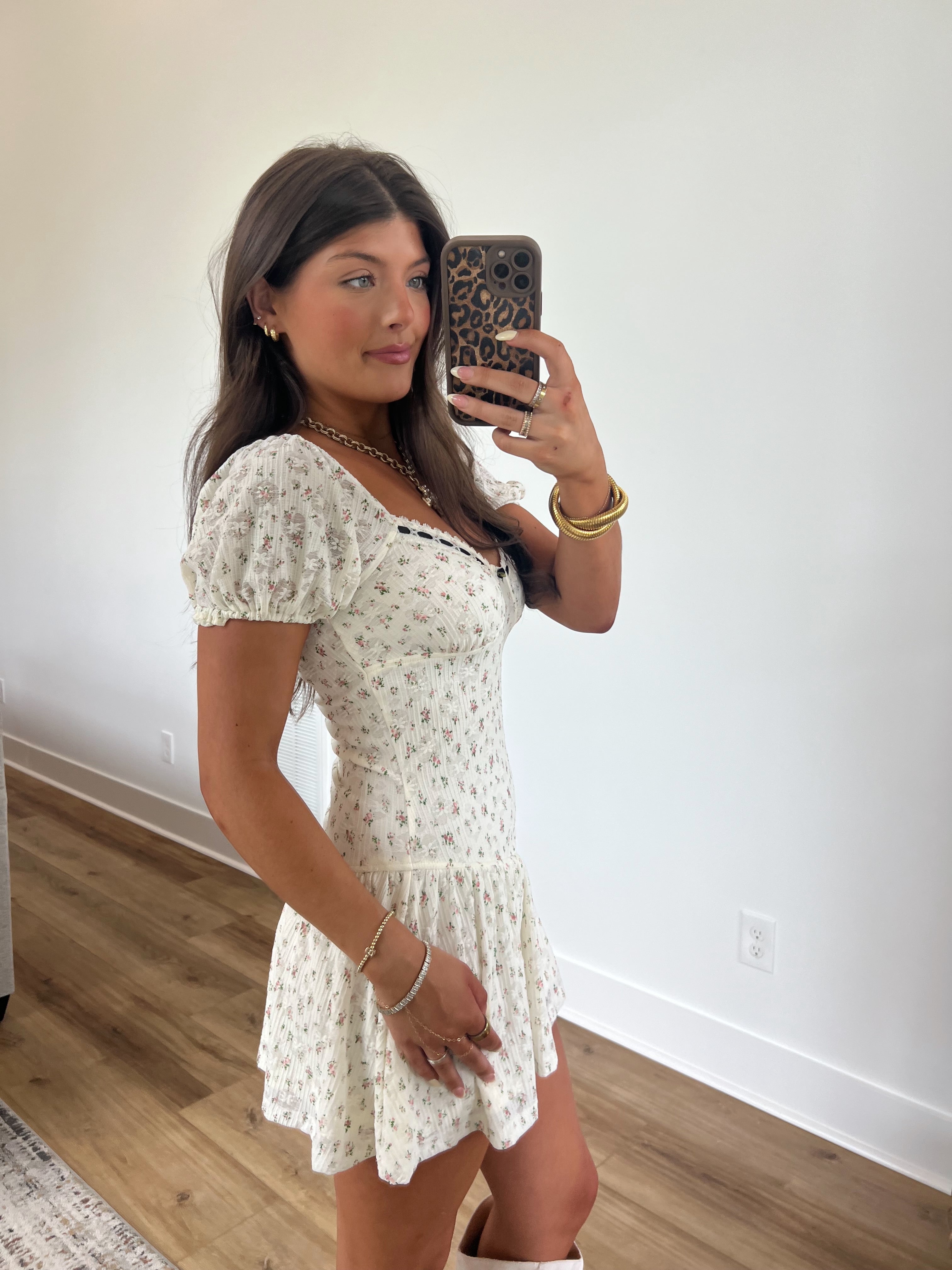 Vintage Rose Babydoll Dress