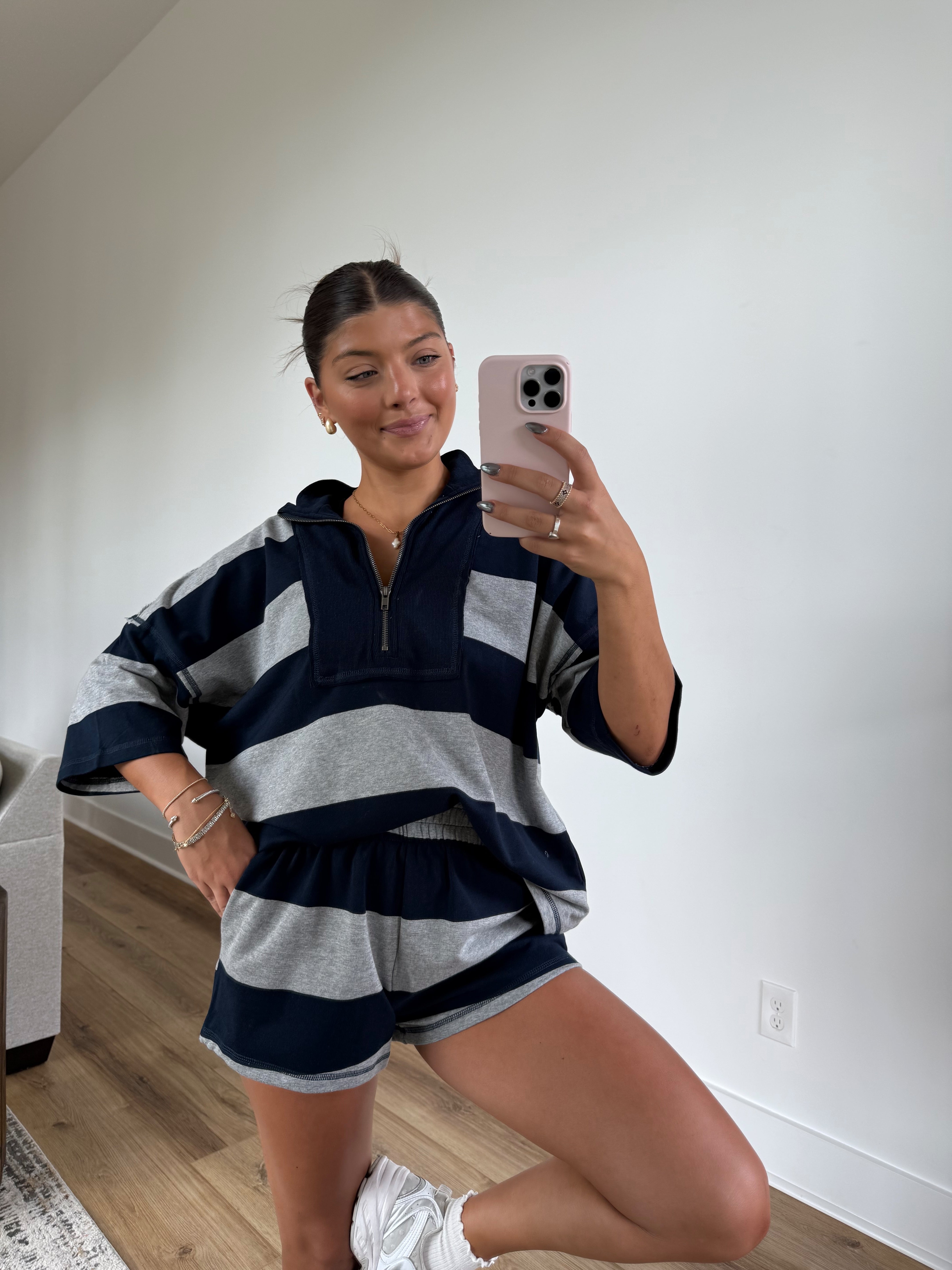 The Varsity Stripe Set (Navy)