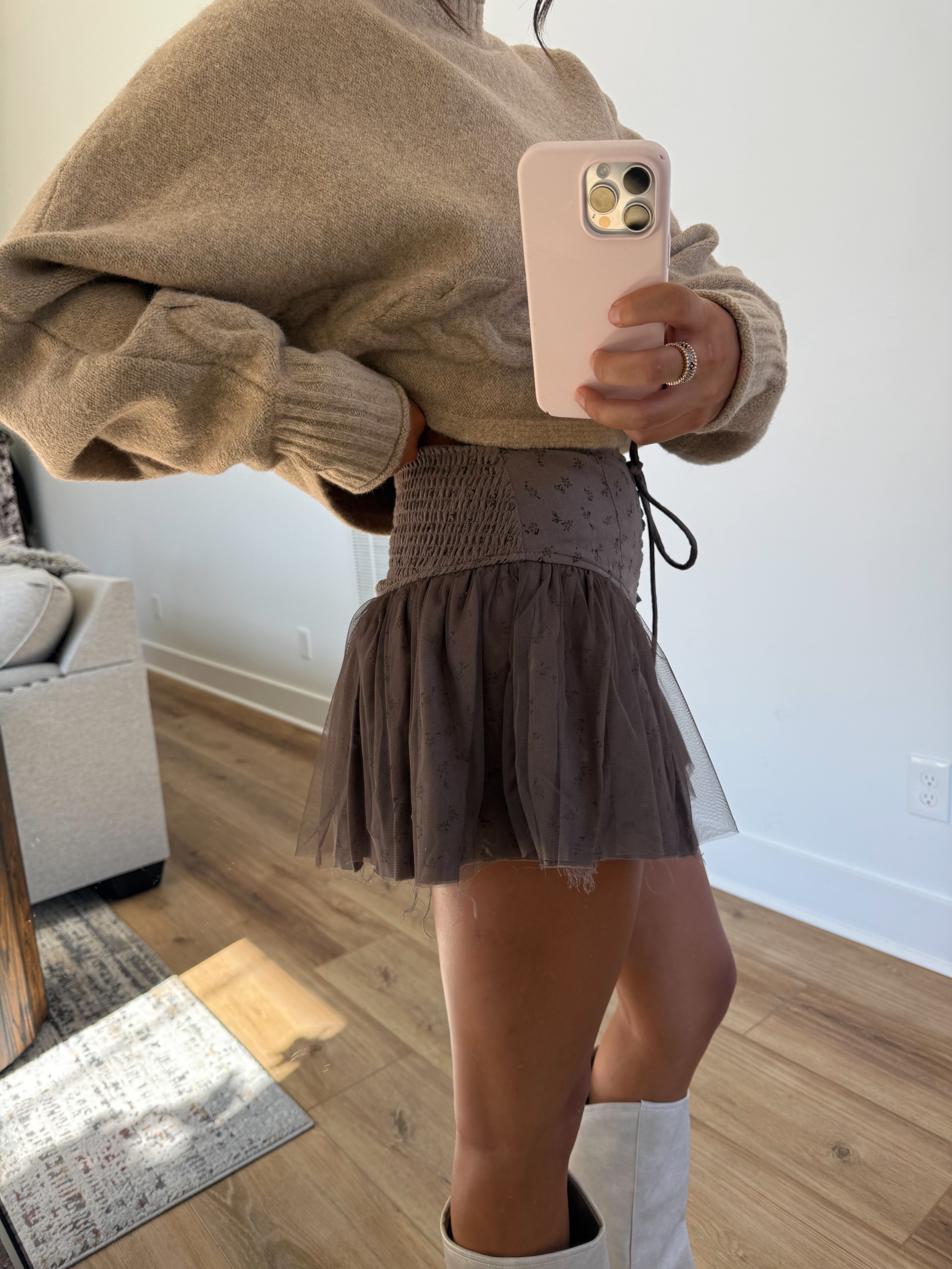 Mable Lace Up Skort