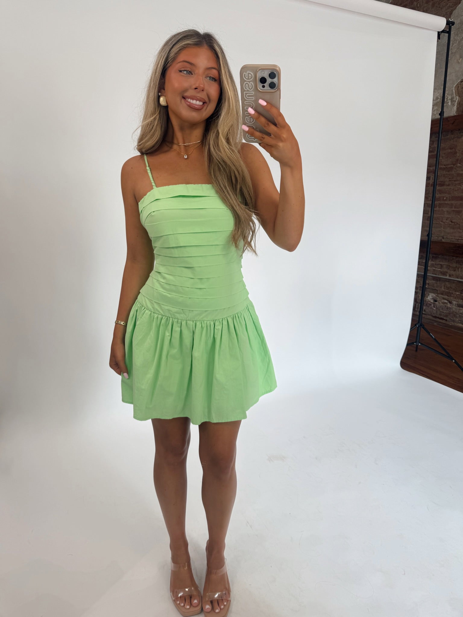 Key Lime Mini Dress