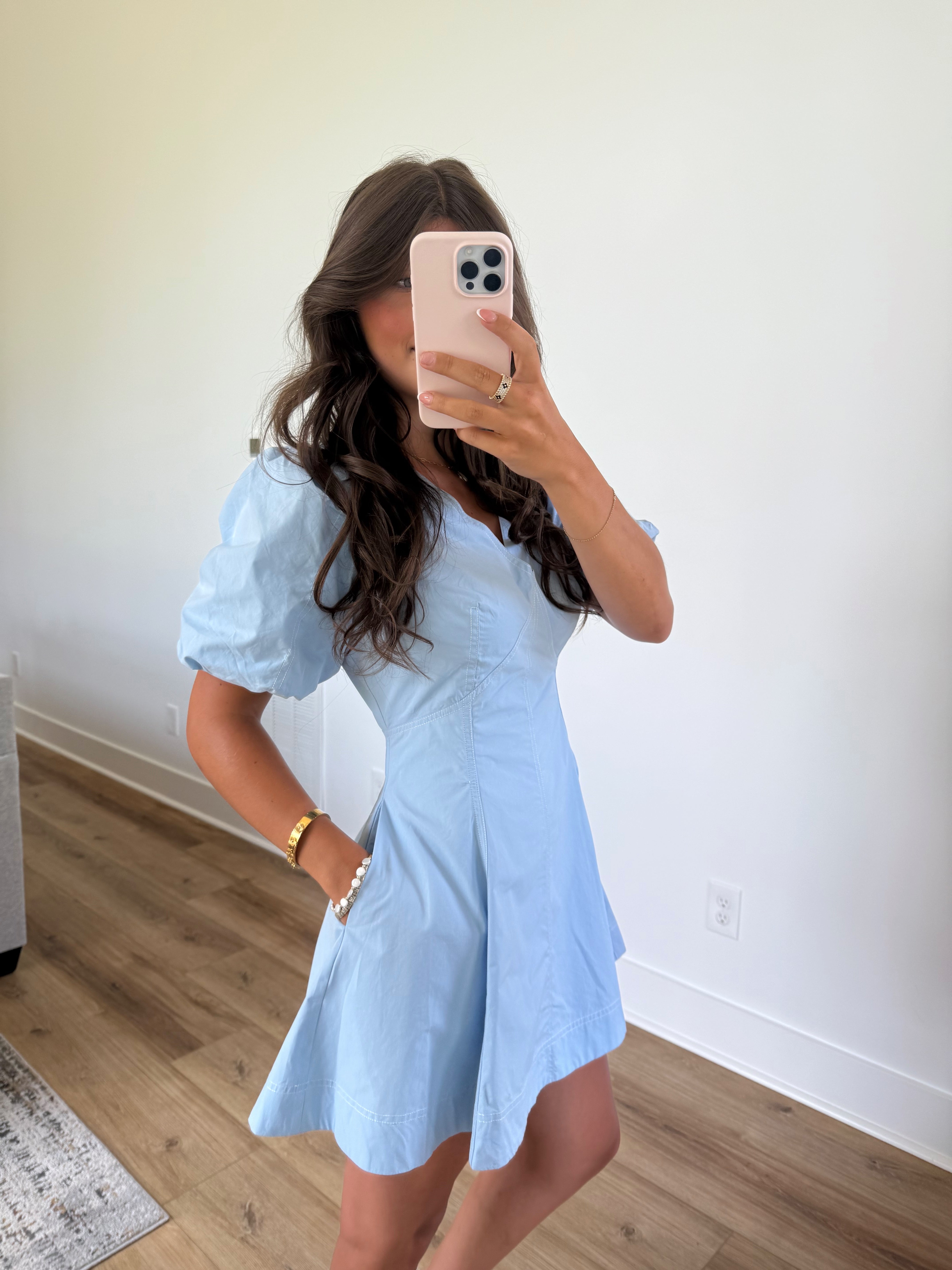Laci Mini Dress (Sky Blue)
